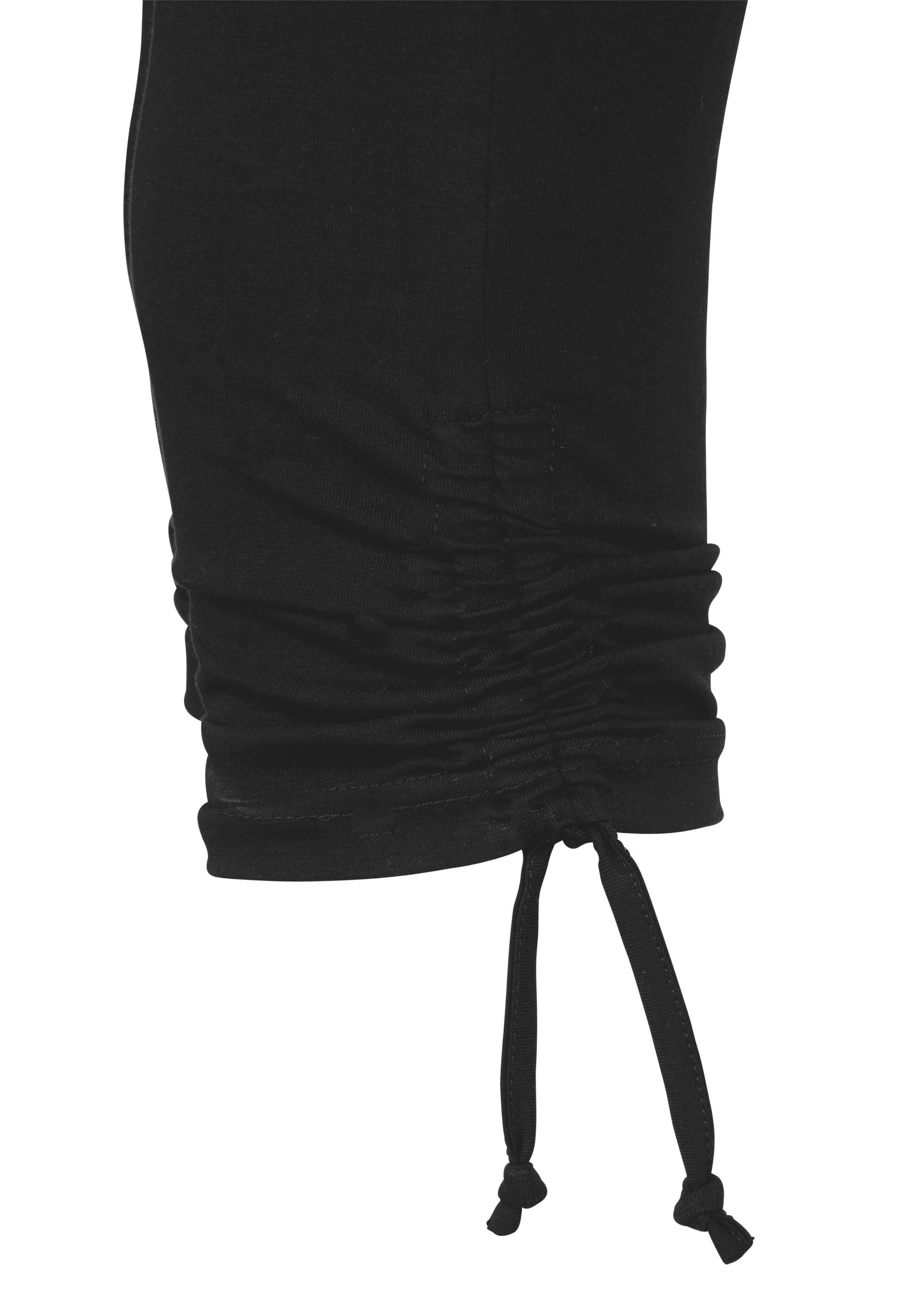 Beachtime Caprileggings mit Raffung, 7/8-Länge, Basic, Stretch