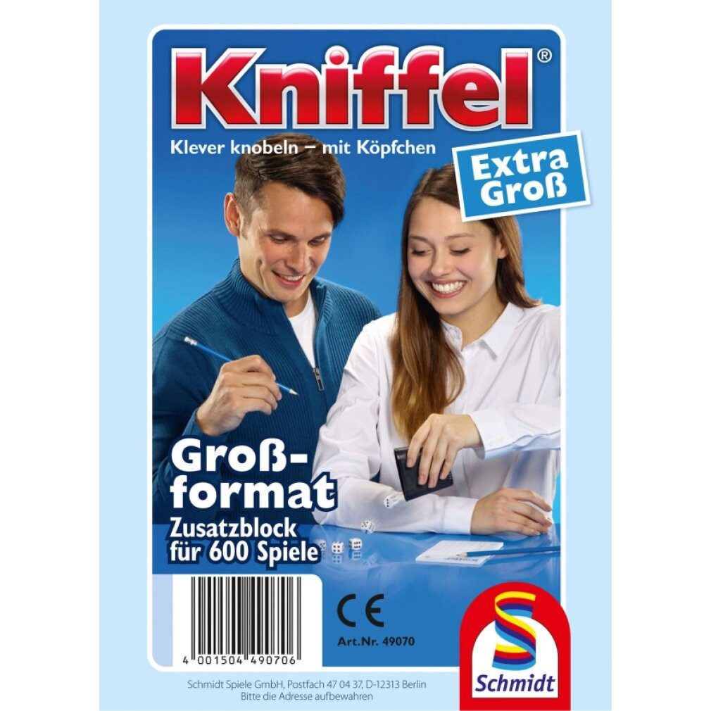 Schmidt Spiele Spiel Kniffelblock groß 100 Blatt