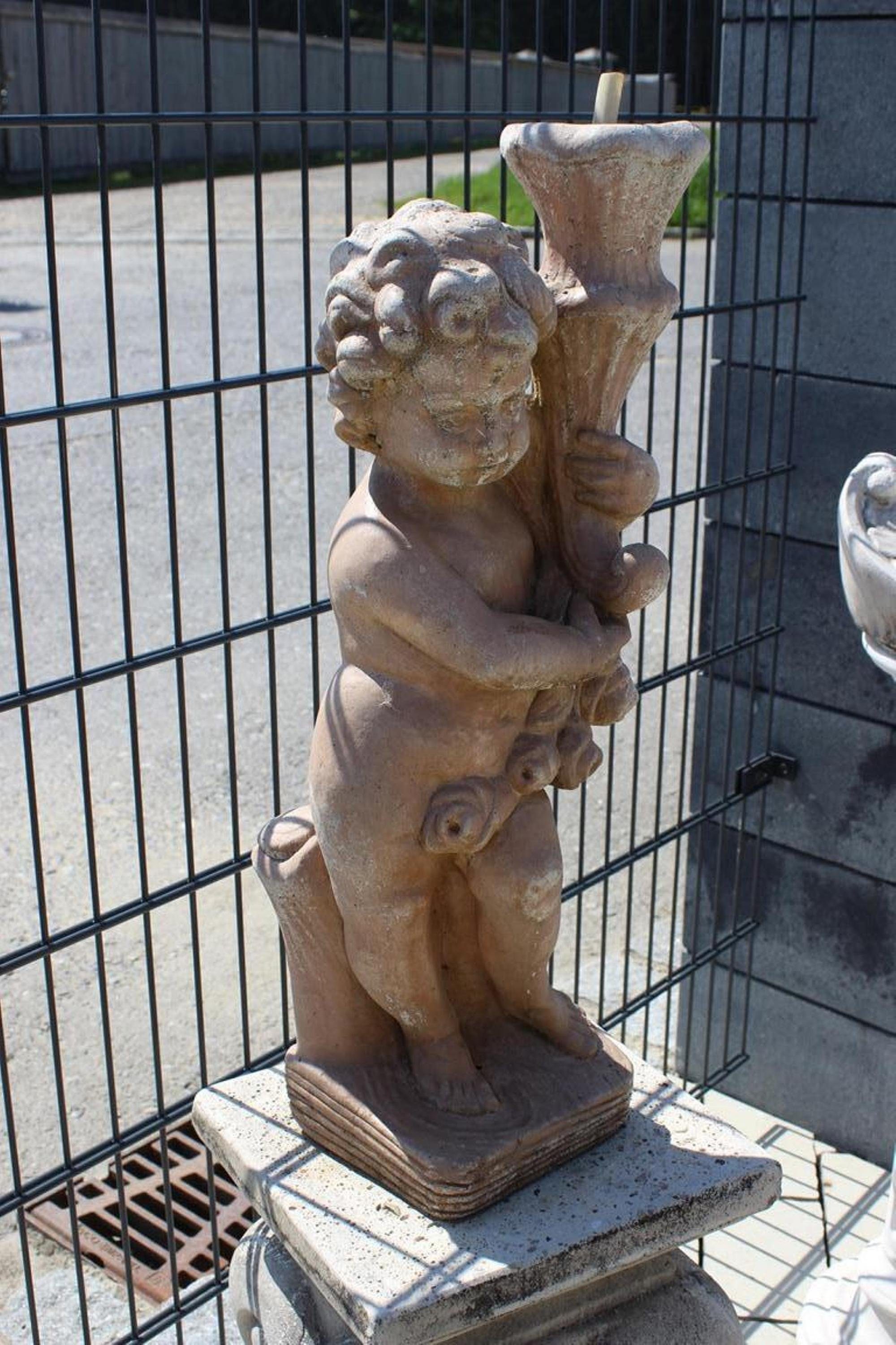 Sofort Figuren Skulpturen Skulptur Garten Stil Dekoration Deko Figur JVmoebel Antik Lampe Gartenfigur,