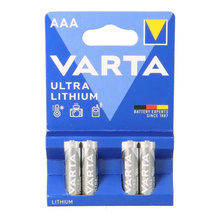 VARTA Varta Ultra Lithium Micro Batterie 4er Blister Batterie