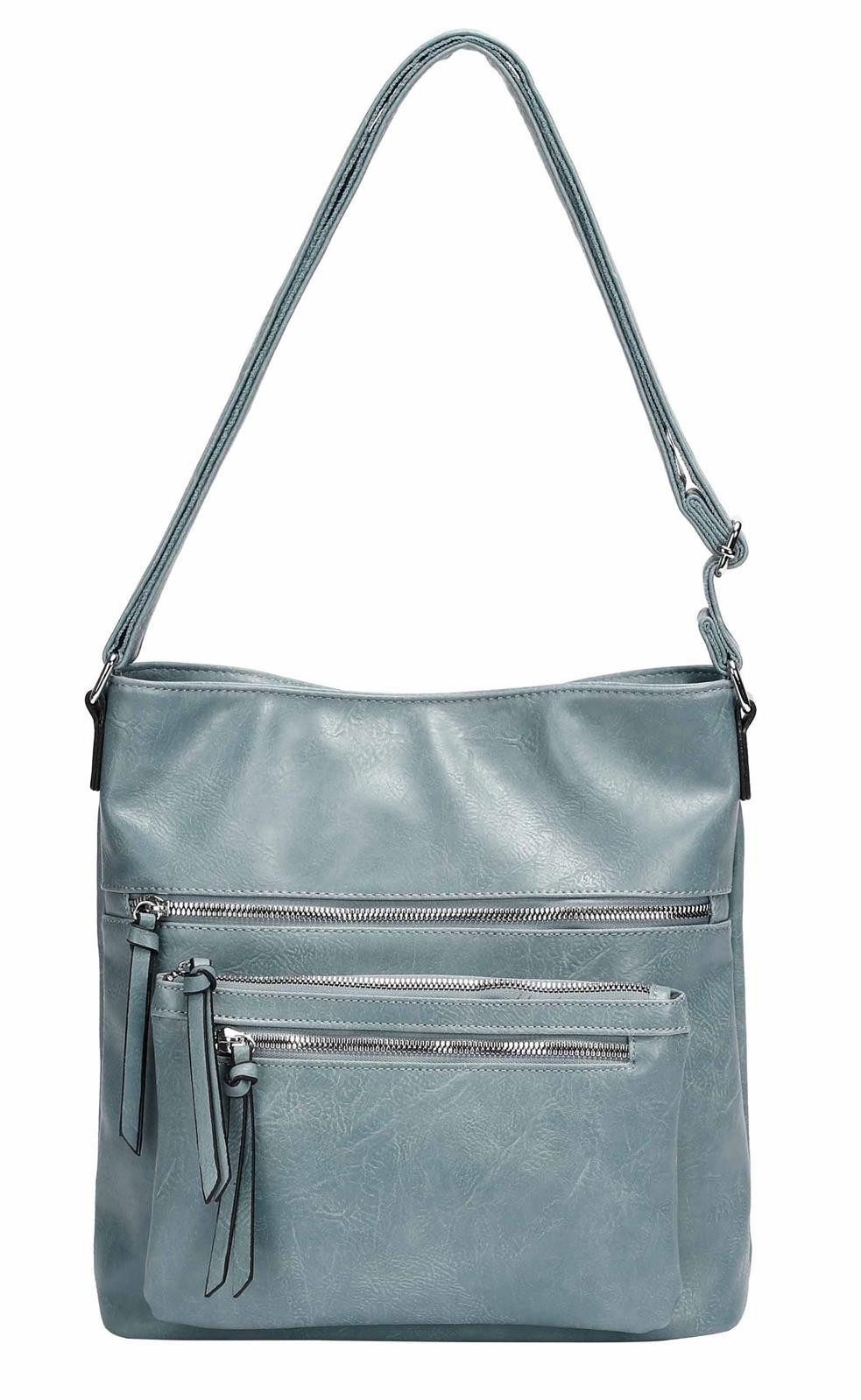 Schultertasche Damen Tasche Umhängetasche Shopper CrossOver Handtasche Henkeltasche