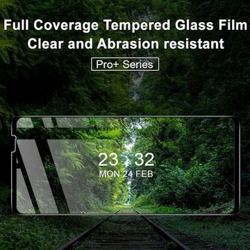Wigento Handyhülle Für ASUS Zenfone 9 2x 3D Premium 0,3 mm H9 Hart Glas Schwarz Folie Schutz Hülle Neu