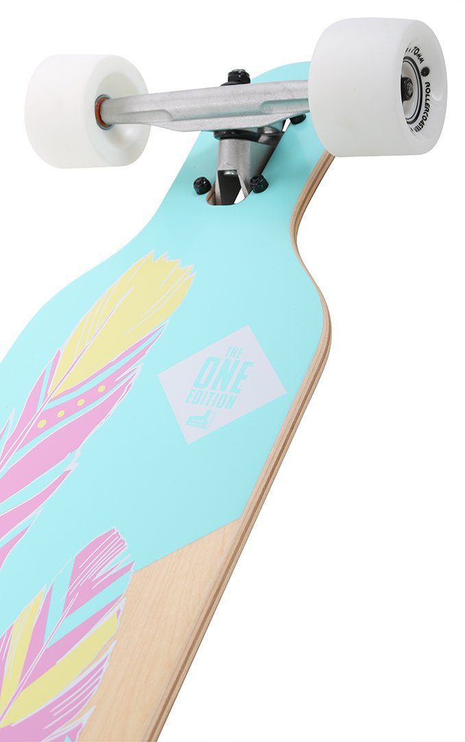 Rollercoaster Longboard PALMS + STRIPES + Through THE Longboard EDITION Drop ONE FEATHERS