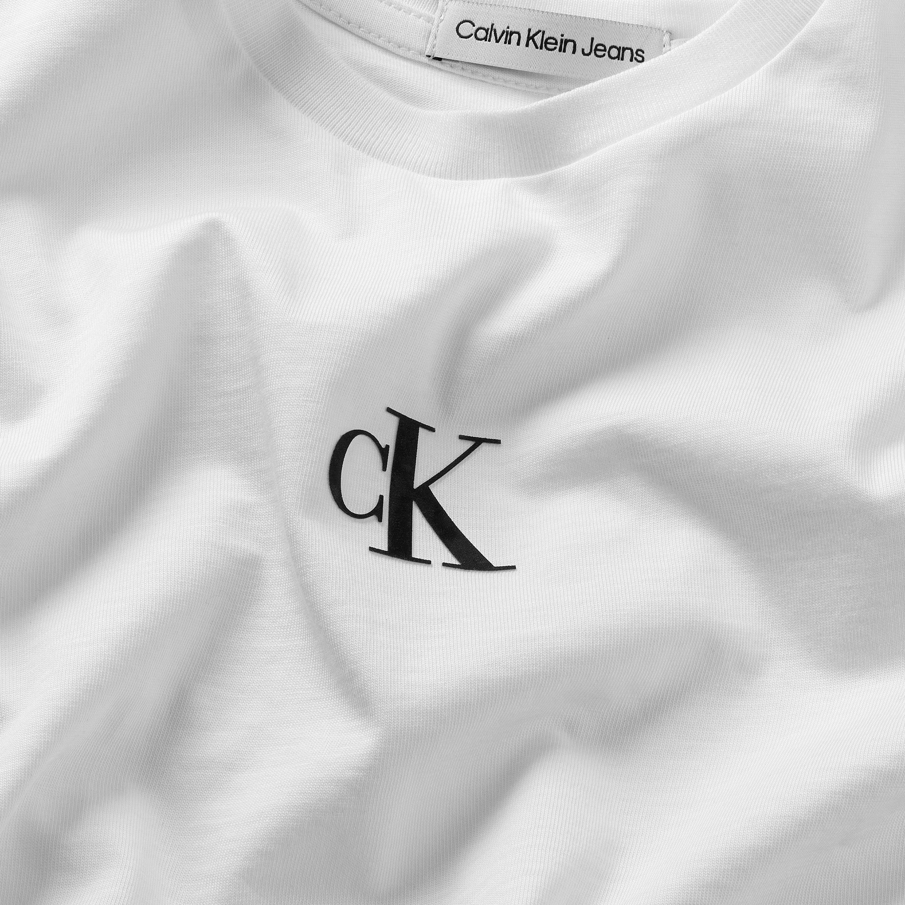 CK Klein LOGO White Bright LS Langarmshirt Jeans Calvin T-SHIRT