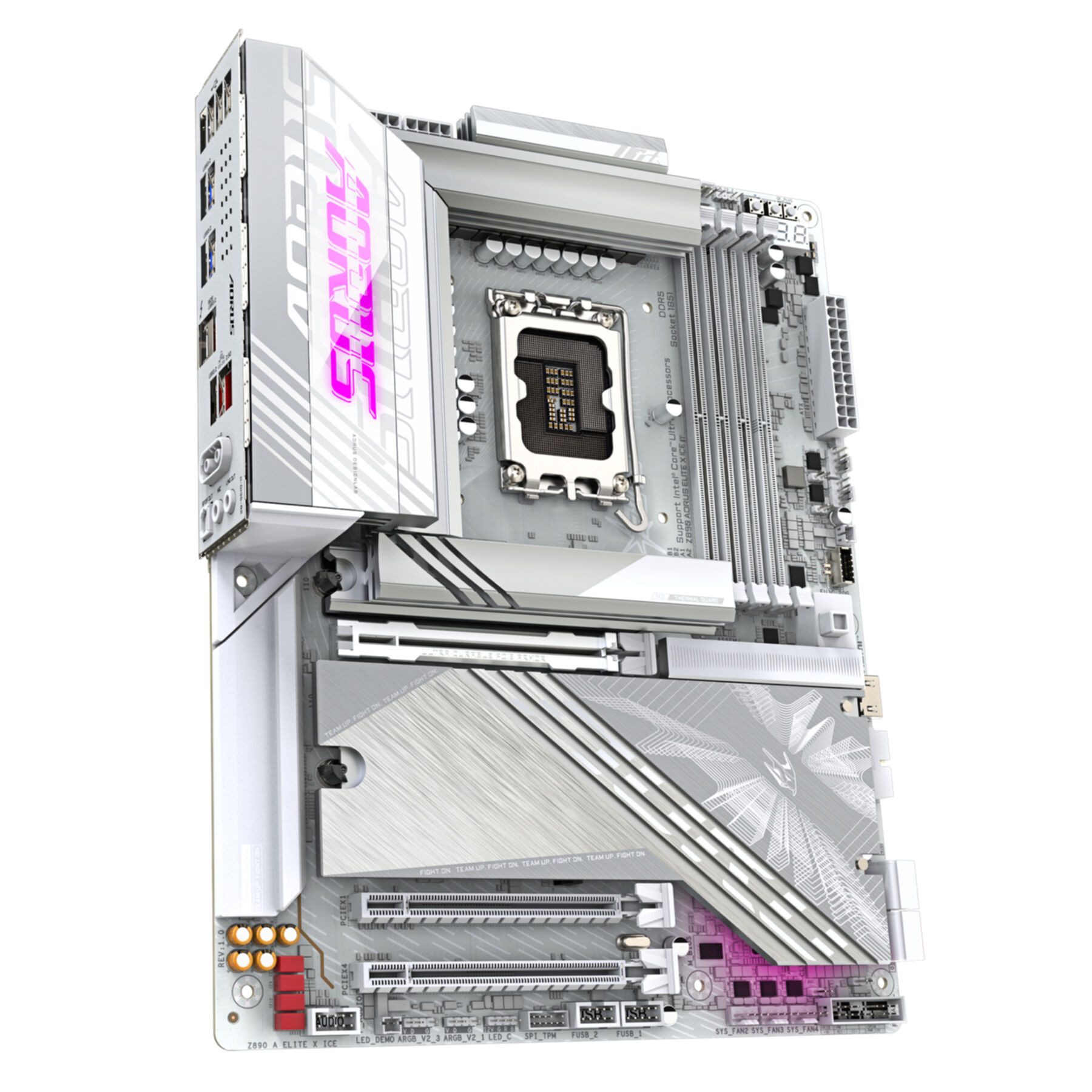 Gigabyte Z890 AORUS ELITE X ICE Mainboard - Unterstützt Intel Core Ultra Mainboard