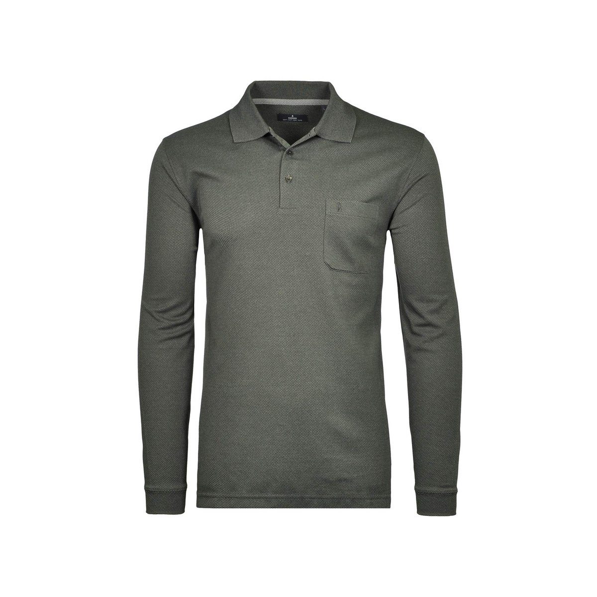 Poloshirt fit (1-tlg) 194-GRAU MEL regular grau RAGMAN