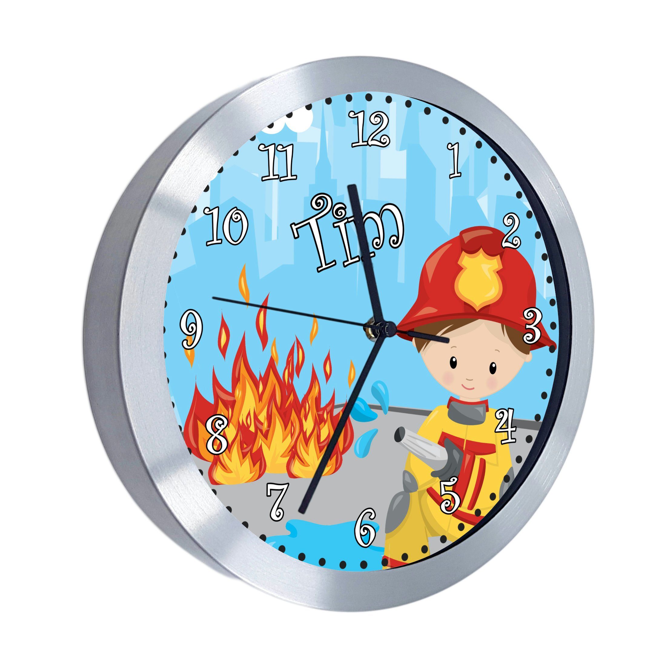 personalisiert Wanduhr Pirat CreaDesign Funkwanduhr Kinder Kinderzimmer