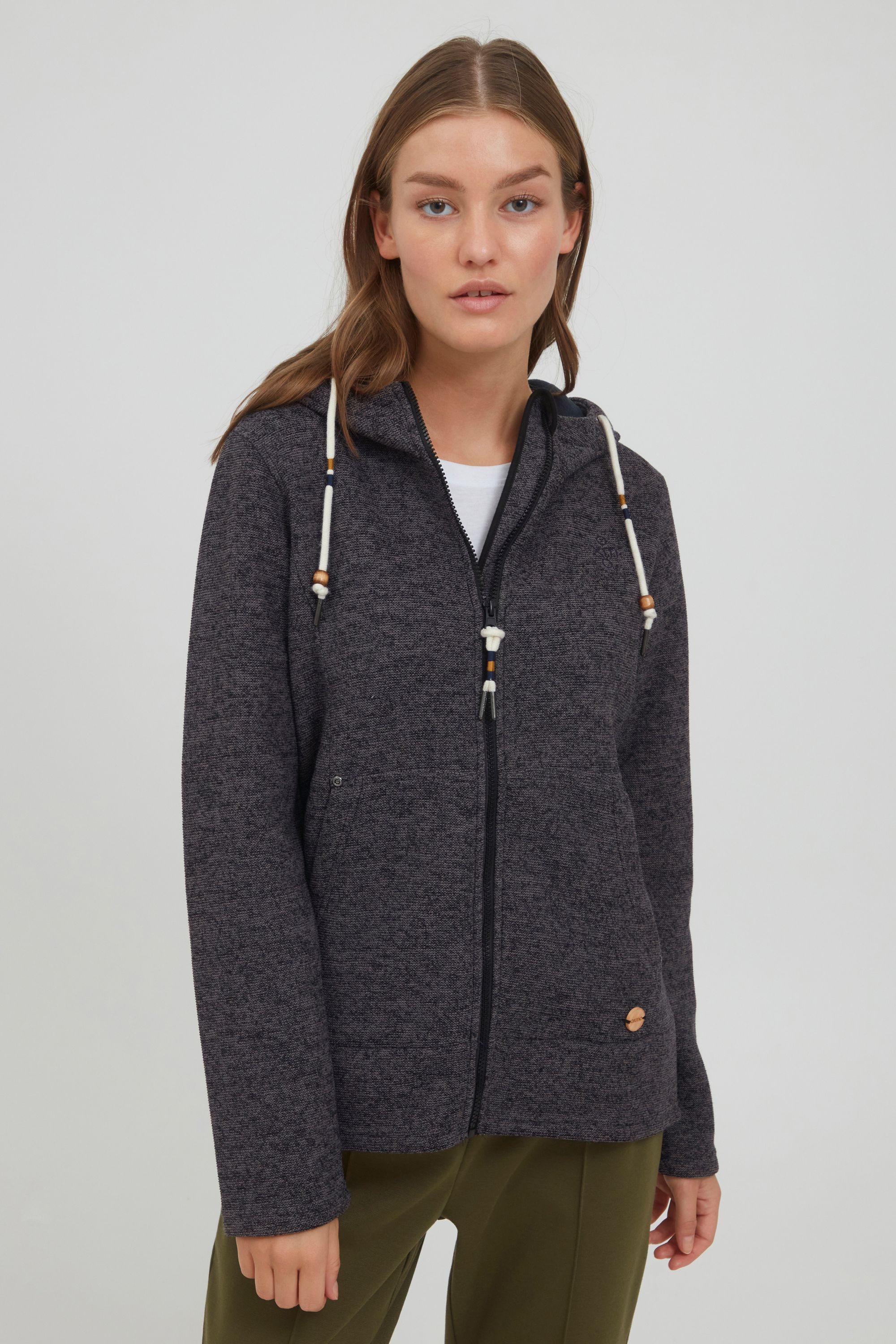 OXMO Kapuzensweatjacke OXFia Sportive Fleecejacke mit günstig online kaufen
