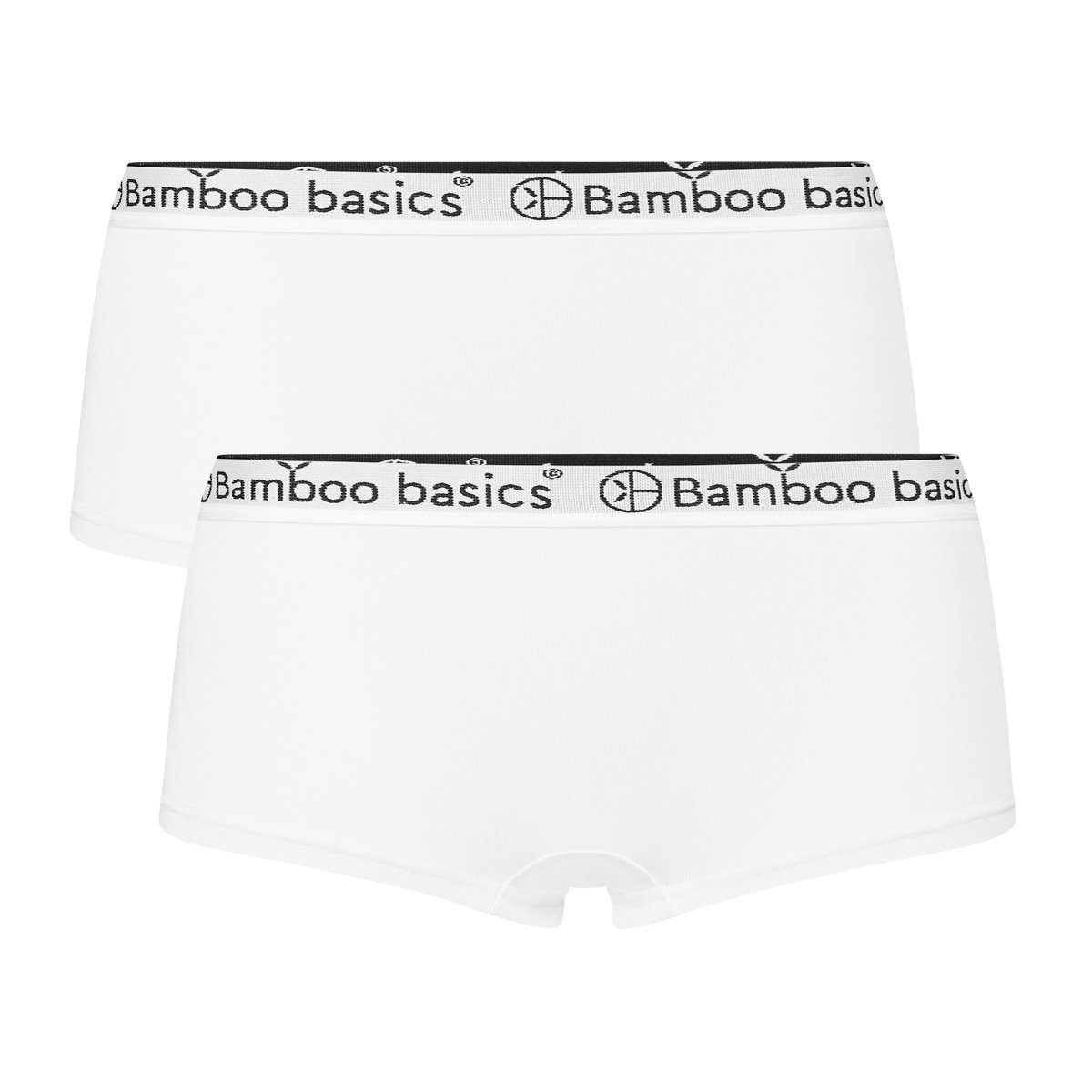 Bamboo basics Panty Damen Hipster IRIS, 2er Pack - Panty Weiß