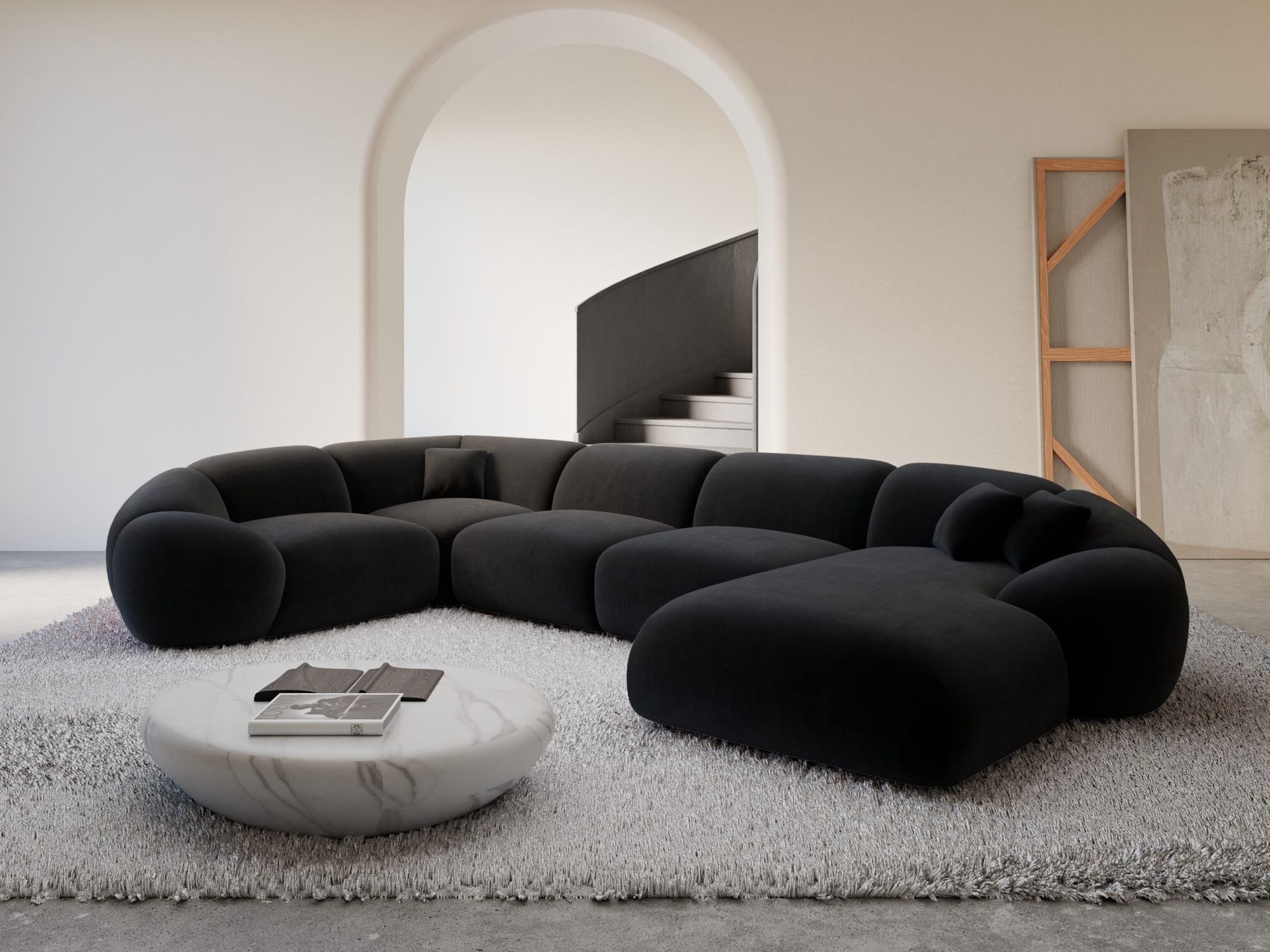 Sofa Dreams Wohnlandschaft Polster Wohnlandschaft Solverde XL U-Form, Wohnlandschaft, U-Form, Moderne Wohnlandschaft in U-Form, 2 Zierkissen inklusive