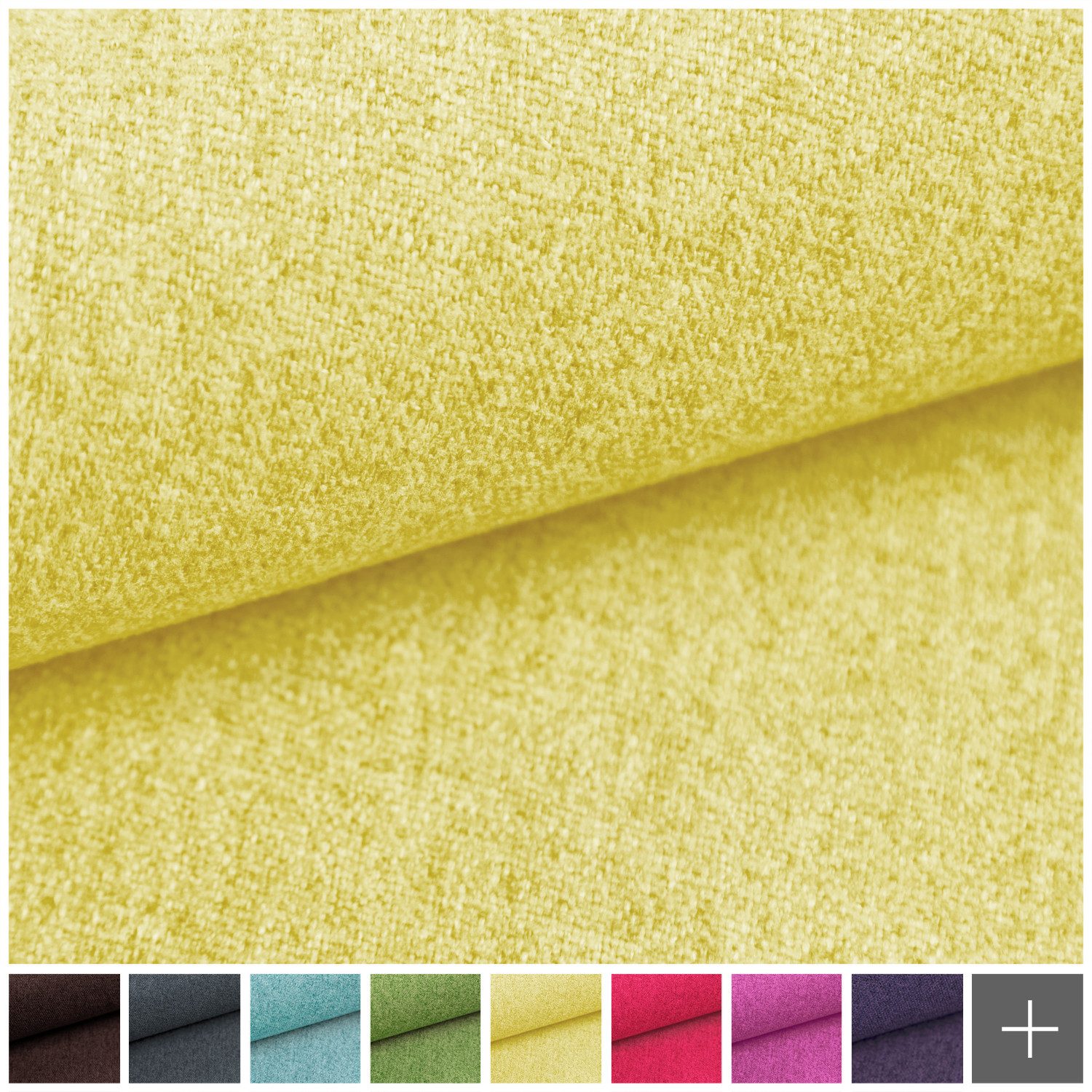 novely® Stoff MALCHIN Abverkauf, Leichter Möbelstoff Feiner Baumwoll-Griff 1lfm, Strapazierfähig, Kuschelweich, Meterware, 1lfm