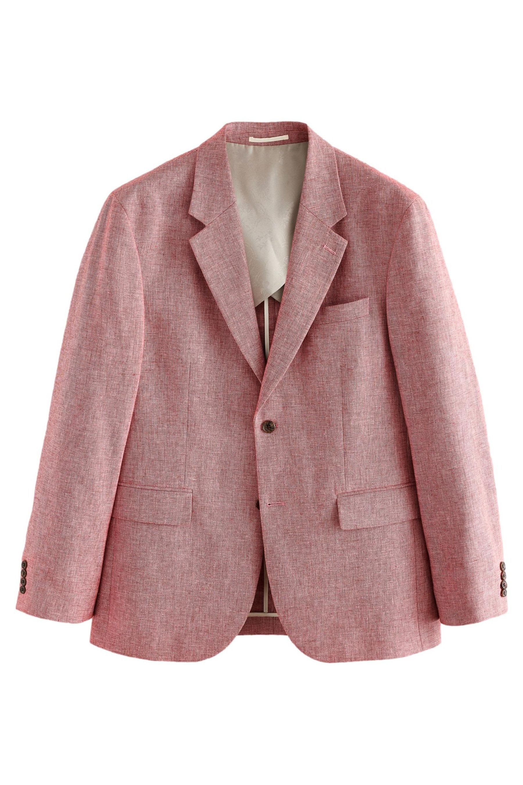 Next Anzugsakko Strukturiertes Tailored Fit Anzugsakko, Leinenmix (1-tlg)