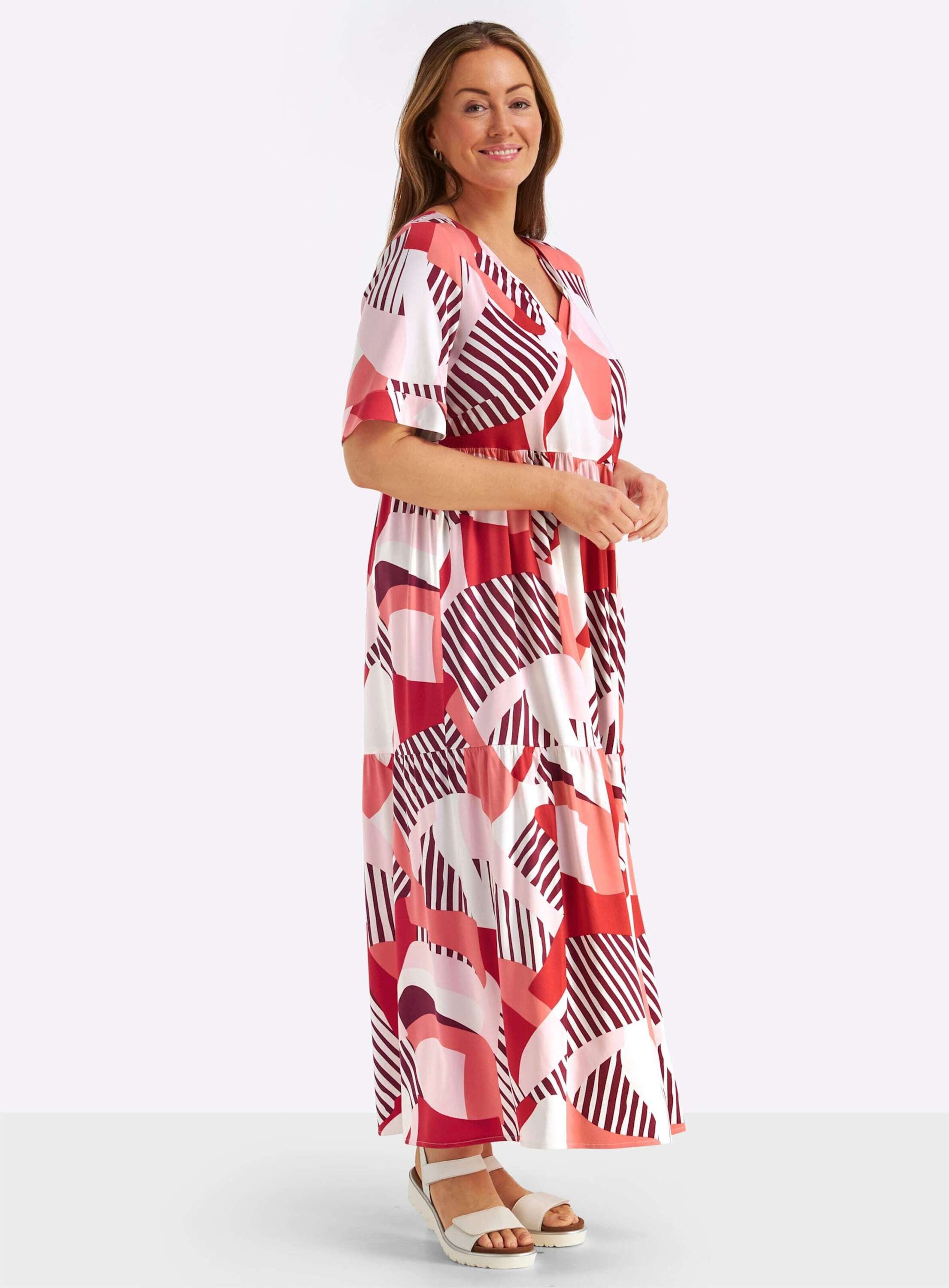 Sheego Etuikleid Kleid Kurzarm