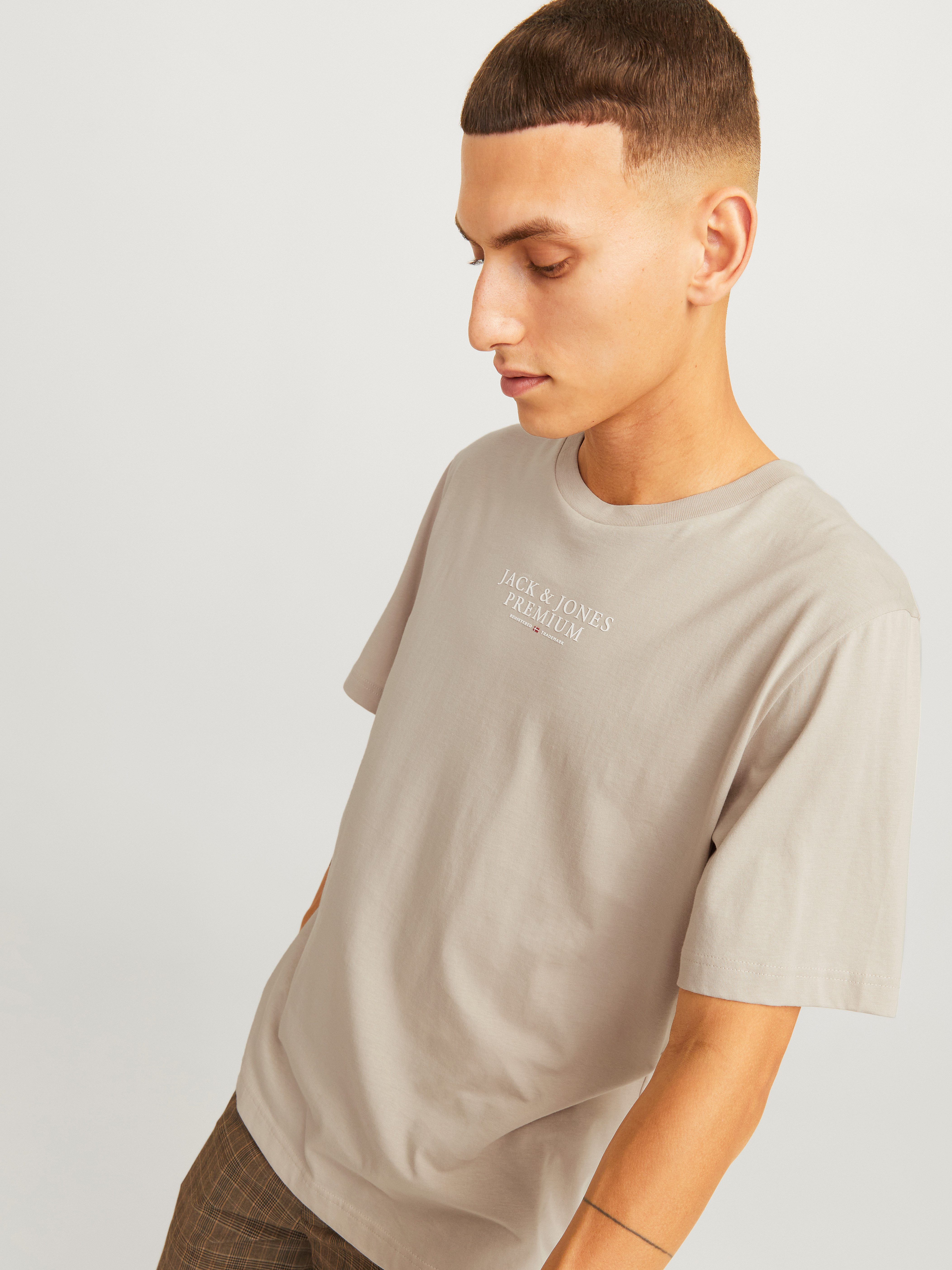Jack & Jones Rundhalsshirt JPRBLUARCHIE TEE CREW NECK mit Logo Print günstig online kaufen