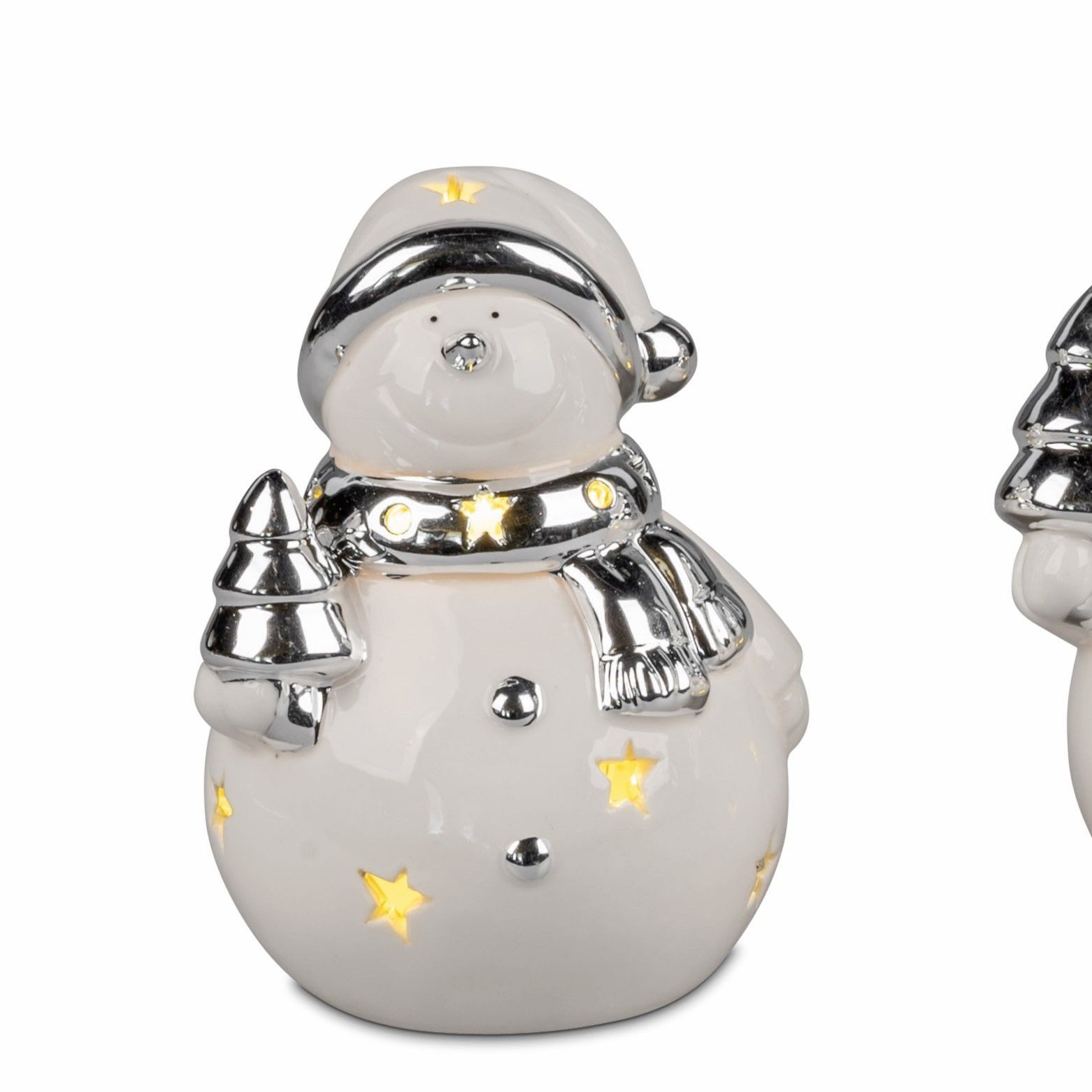 formano Dekofigur Winterzeit, Farbe: Weiß, Motiv: Schneemann