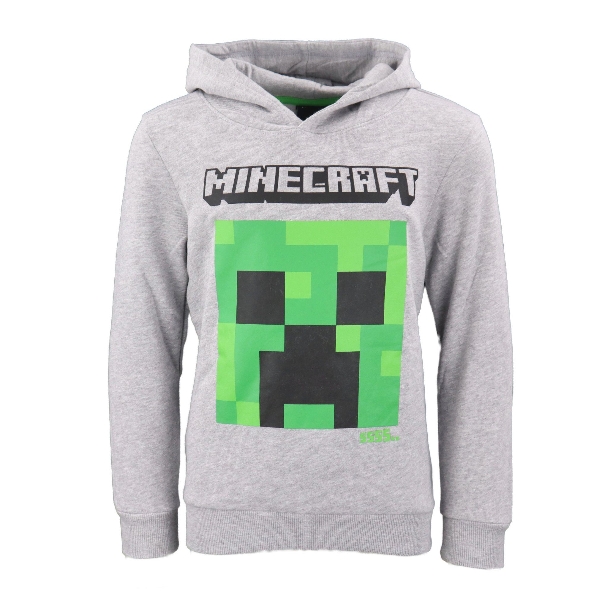 Minecraft Hoodie Minecraft Creeper Steve Jungen Kinder Kapuzen Pulli Gr. 128 bis 152 | Sweatshirts