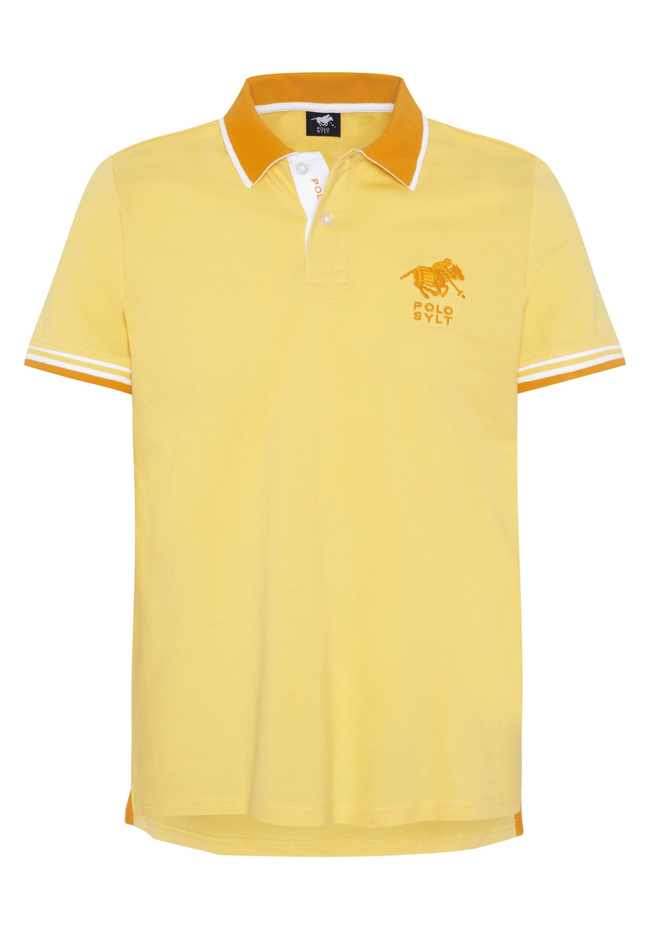Polo Sylt Poloshirt mit Kontrast-Akzenten günstig online kaufen