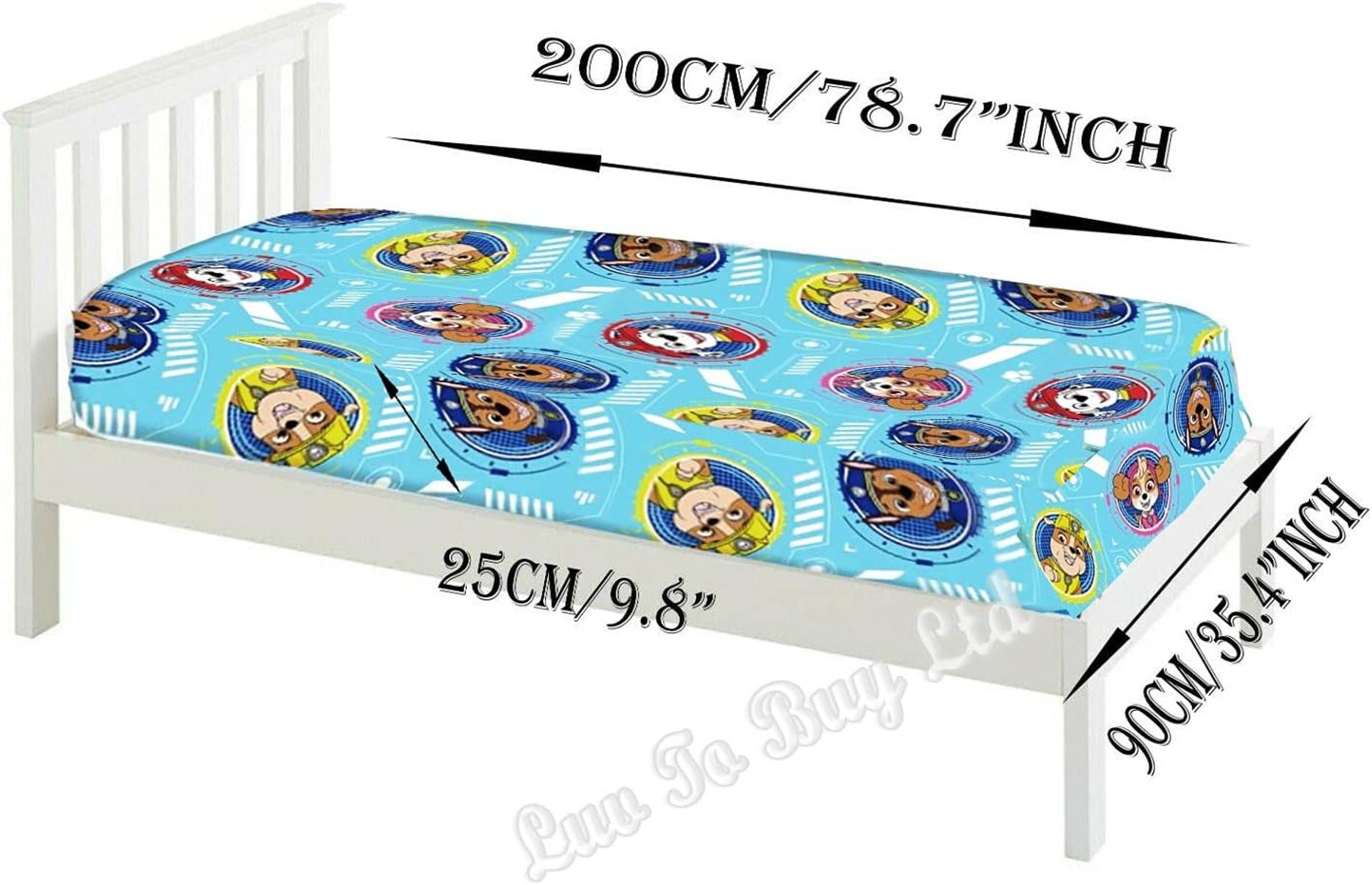 BrandMac Spannbettlaken Paw Patrol Spannbettlaken, 90 x 200 cm, für Einzelb günstig online kaufen