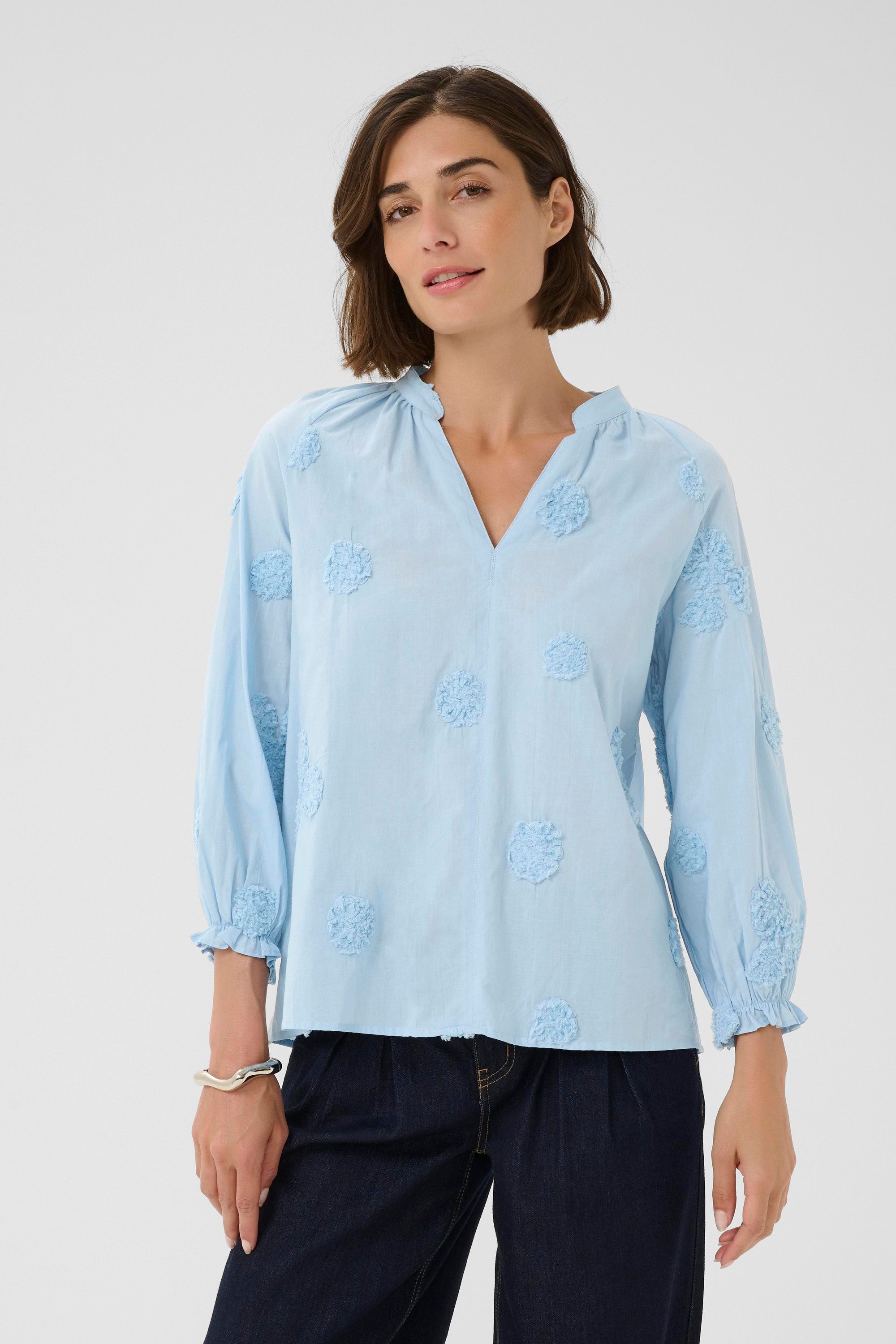 Langarmbluse Langarm-Bluse CUclover