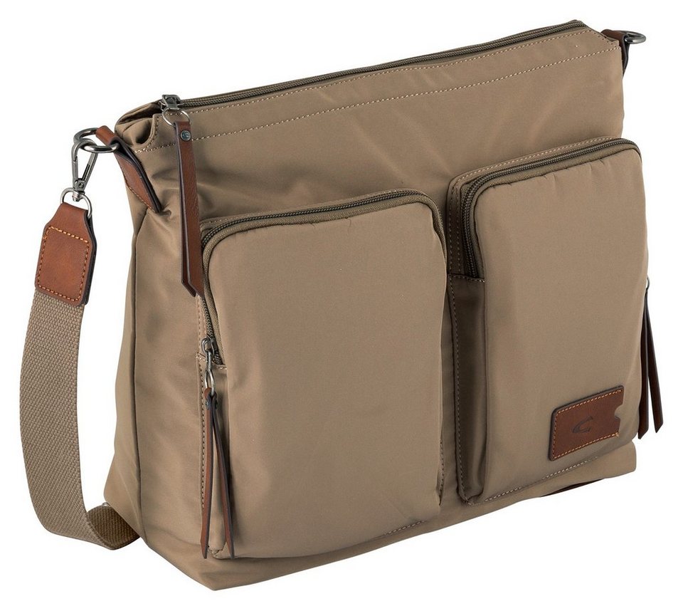 camel active Shopper SKY Zip shopper, mit praktischen Vordertaschen, Mit  verstellbarem Schulterriemen