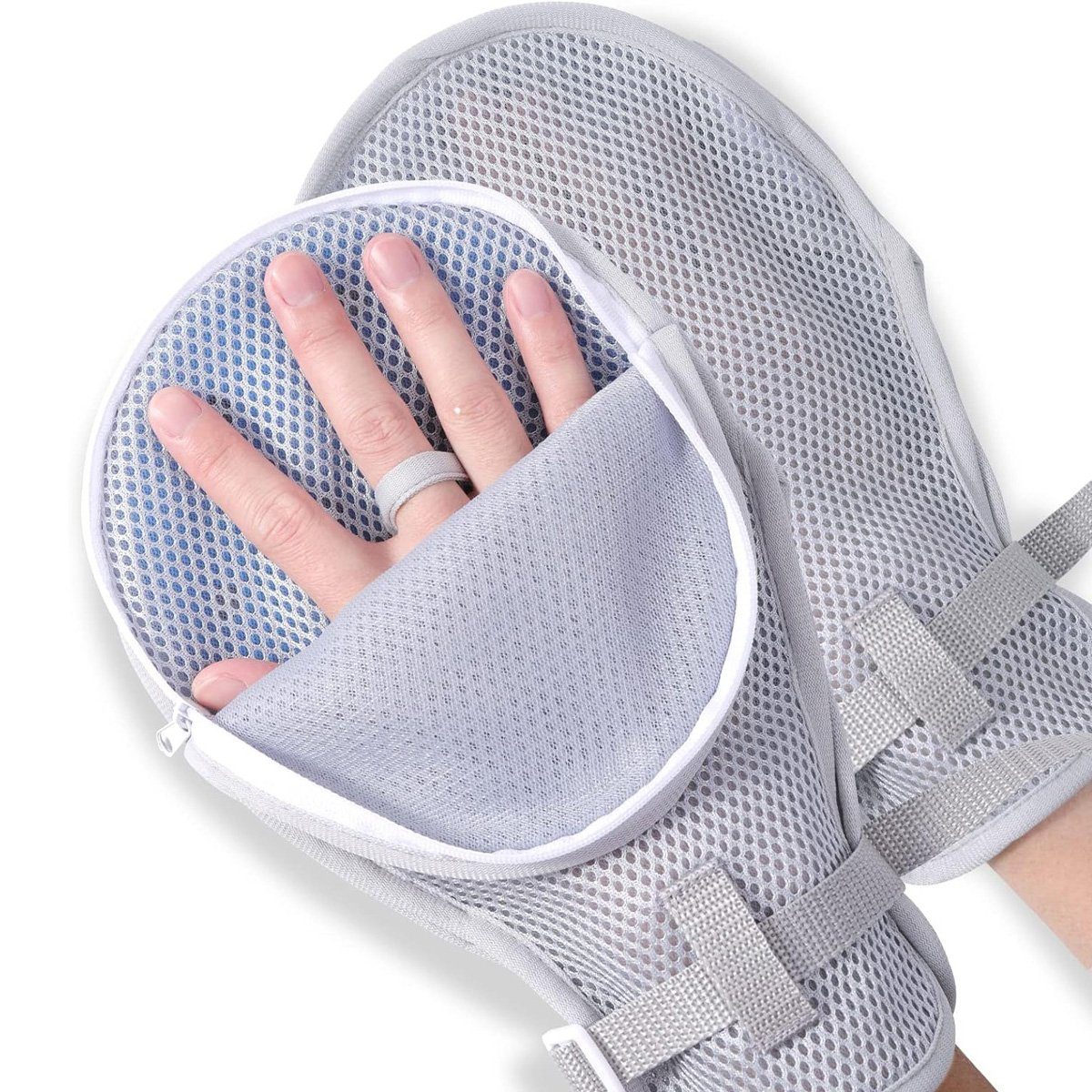 yozhiqu Fäustlinge Band für eingeschränkte Handbewegung, medizinische Handschuhe -2er-Set Handschutzhandschuhe für Menschen mit Demenz oder autistische Kinder