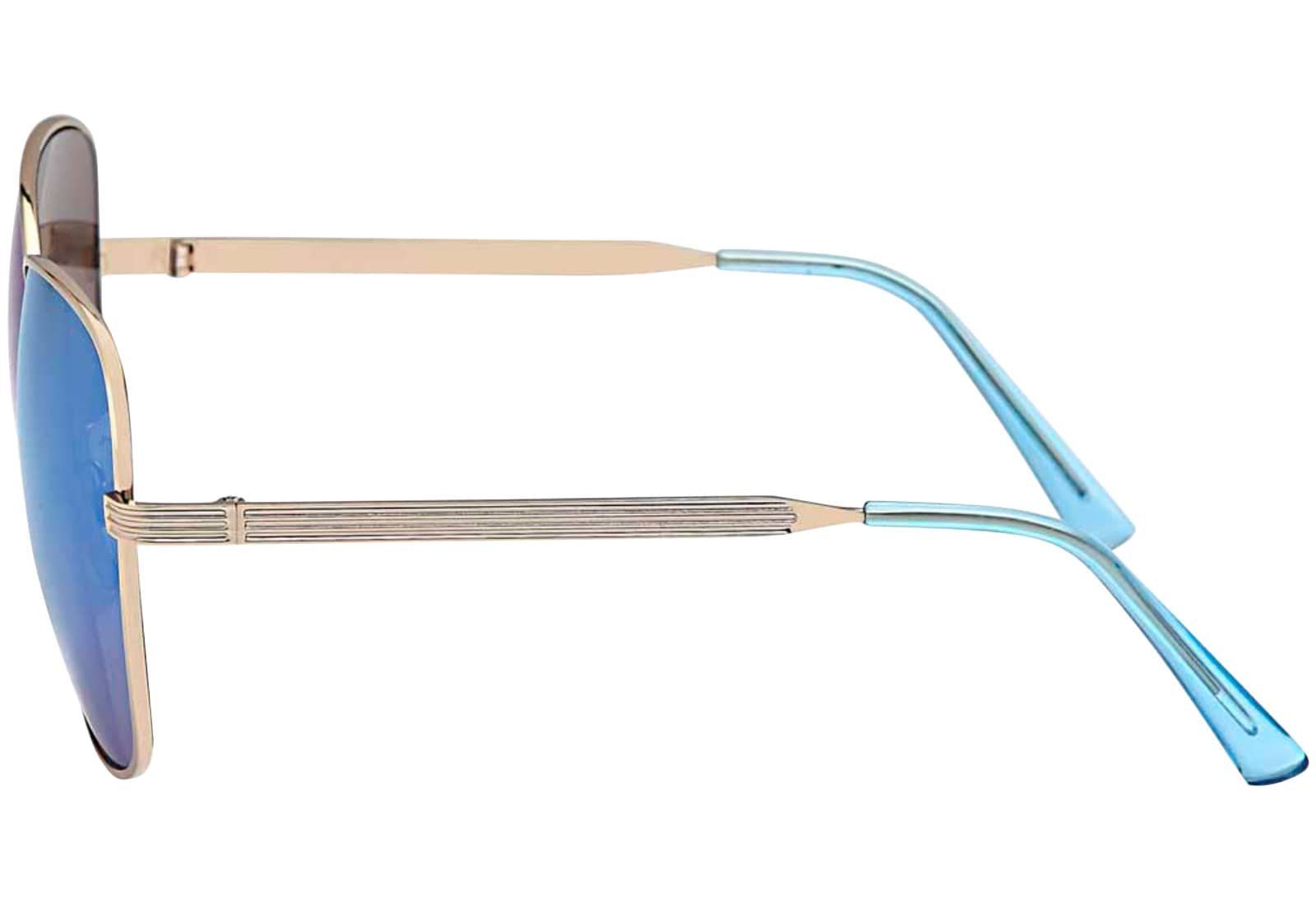 BEZLIT Eyewear Pilotenbrille Herren Piloten Sonnenbrille mit Metallrahmen (1-St) mit schwarzen Linsen