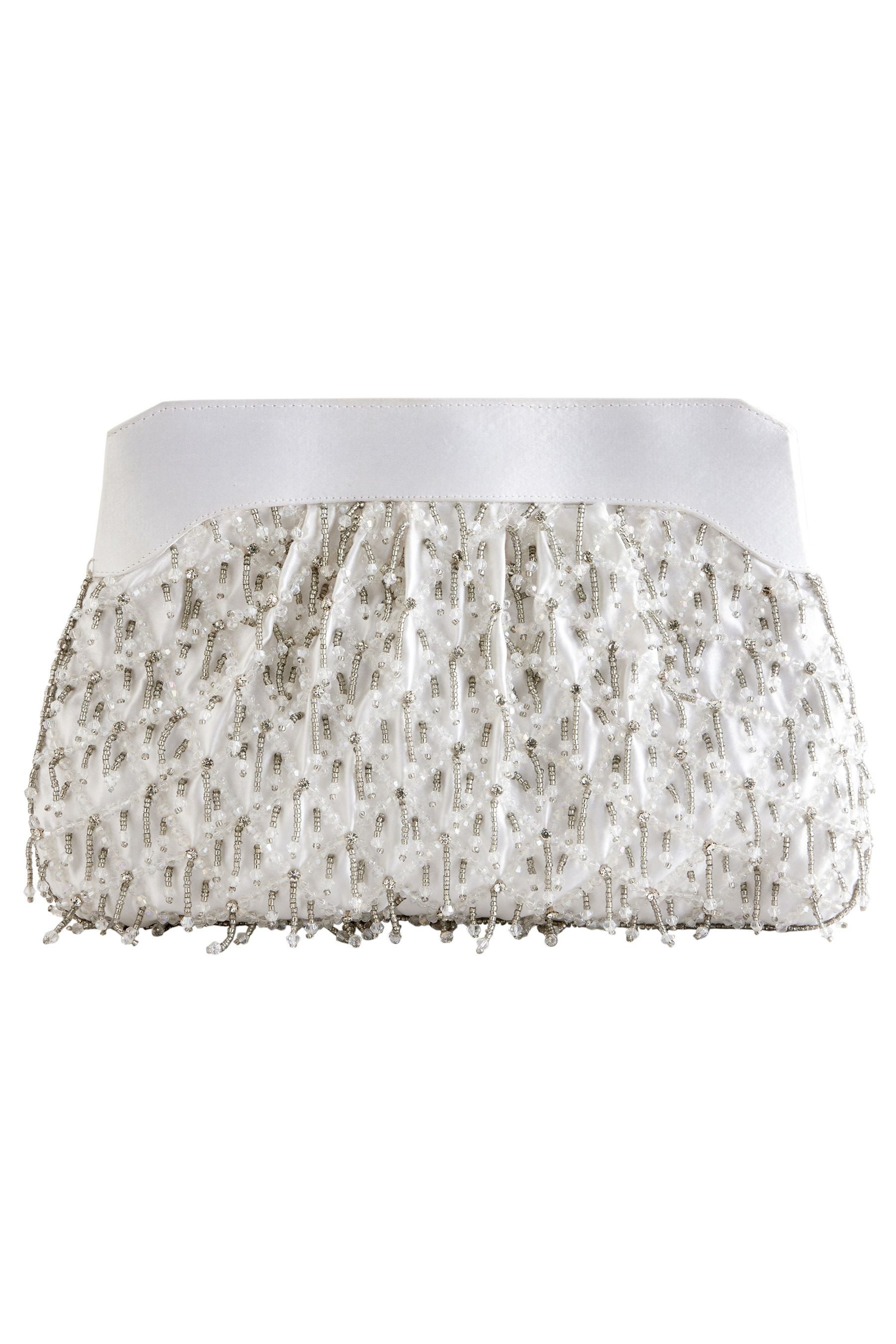 Clutch Perlenbestickte Clutch-Tasche, Schnappverschluss