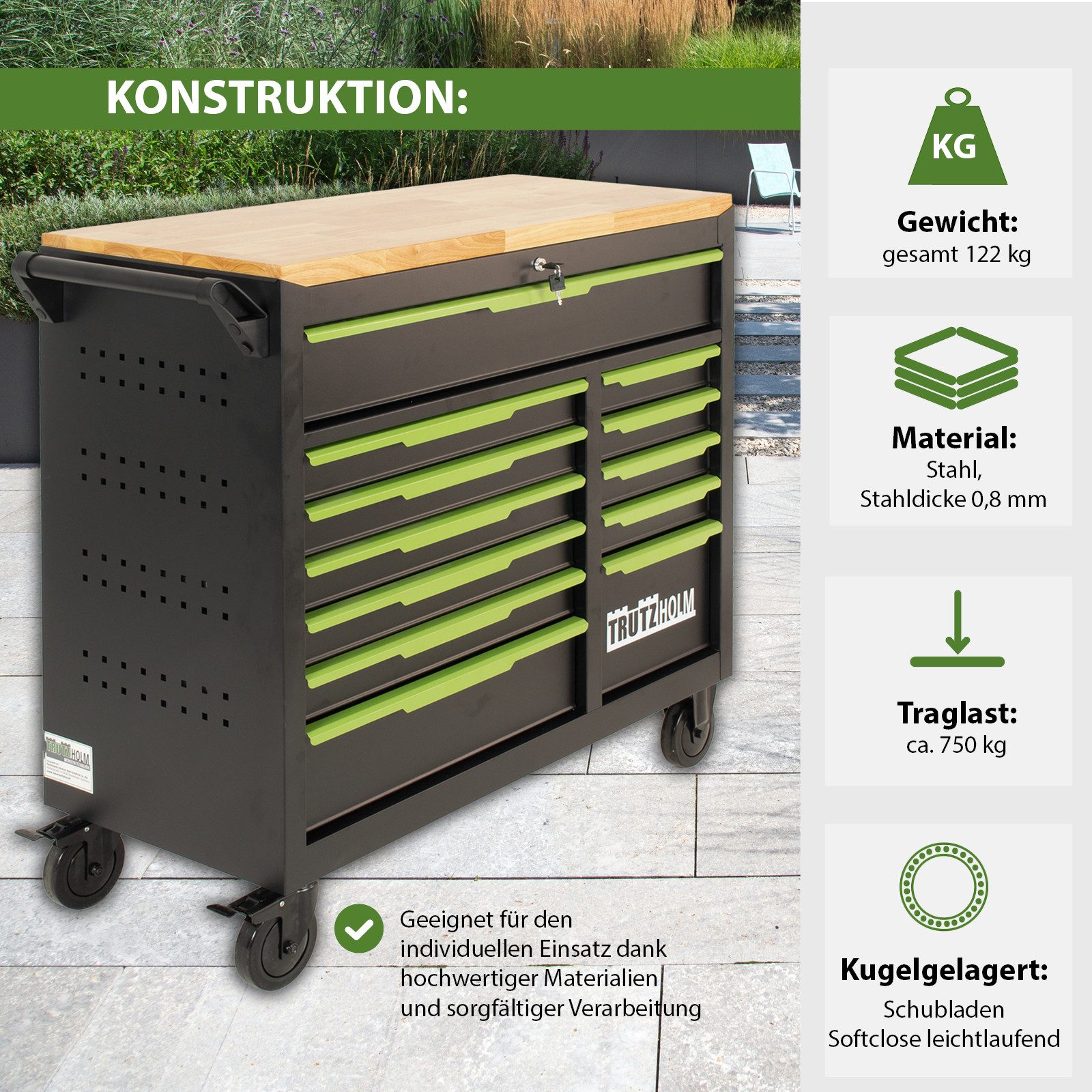 TRUTZHOLM Werkstattwagen Star XL unbestückt 103 günstig online kaufen