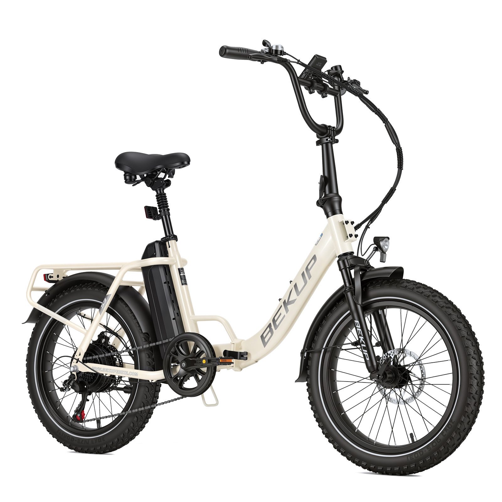 BEKUP E-Bike Klapprad S3 20 Zoll E-Bike Klapprad für Damen und Herren, bis 75 km Reichweite, 7 Gang Shimano, Kettenschaltung, Heckmotor, 720 Wh, Elektrofahrrad Tiefeinsteiger mit Shimano 7-Gang und Heckmotor