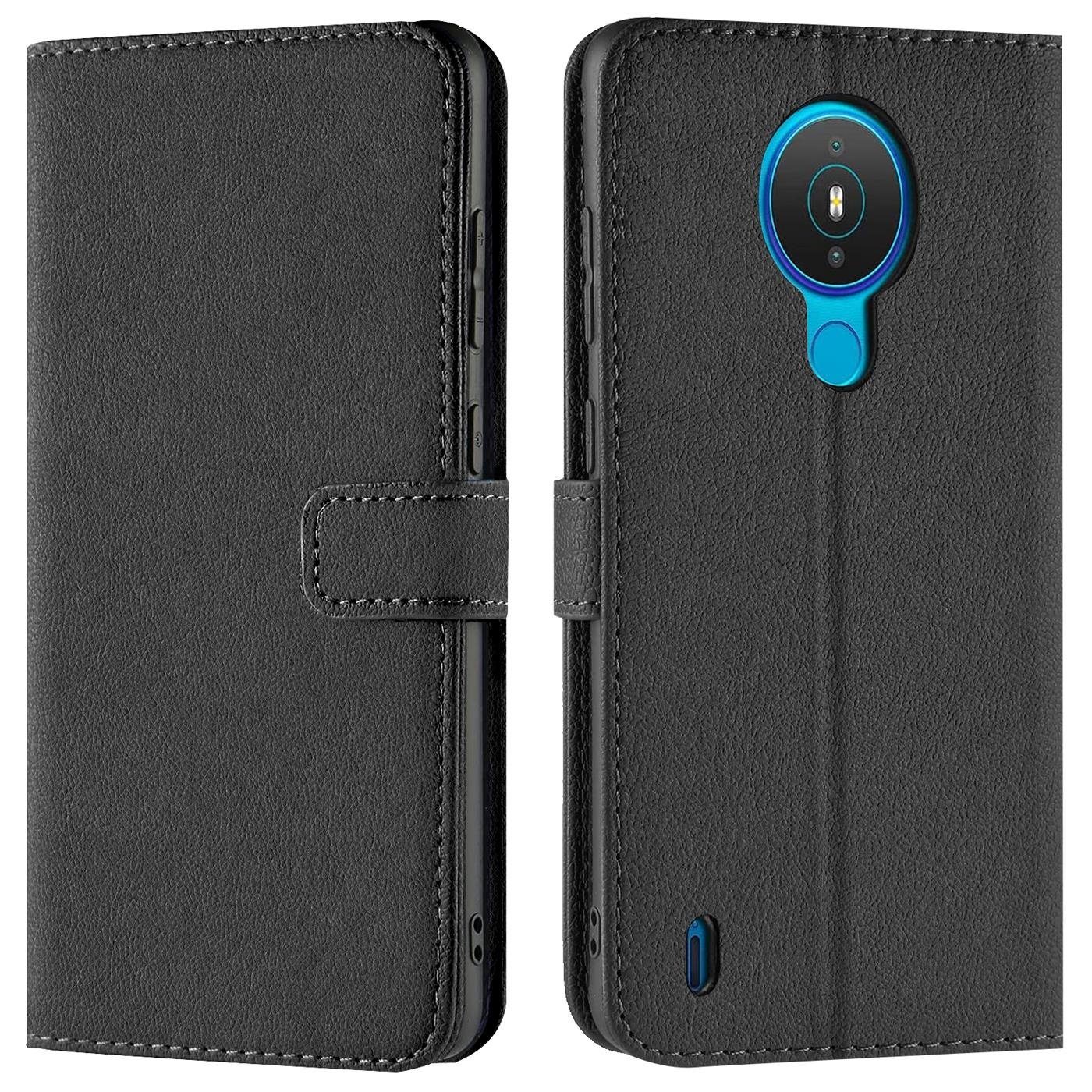 CoolGadget Handyhülle Wallet Klapp Tasche Book Case für Nokia 1.4 6,52 Zoll, Hülle Klapphülle Flip Cover Etui Schutzhülle