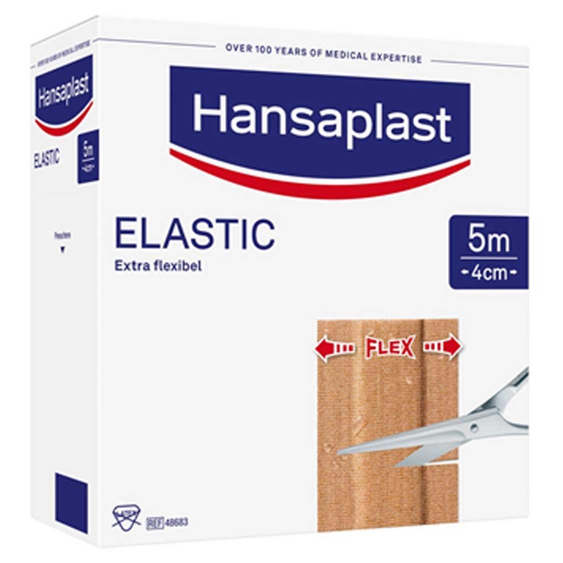 Hansaplast Fixierpflaster Textiler Wundverband Hansaplast® Elastic Pflaster (1-St) für schützende Polsterung von Wunden