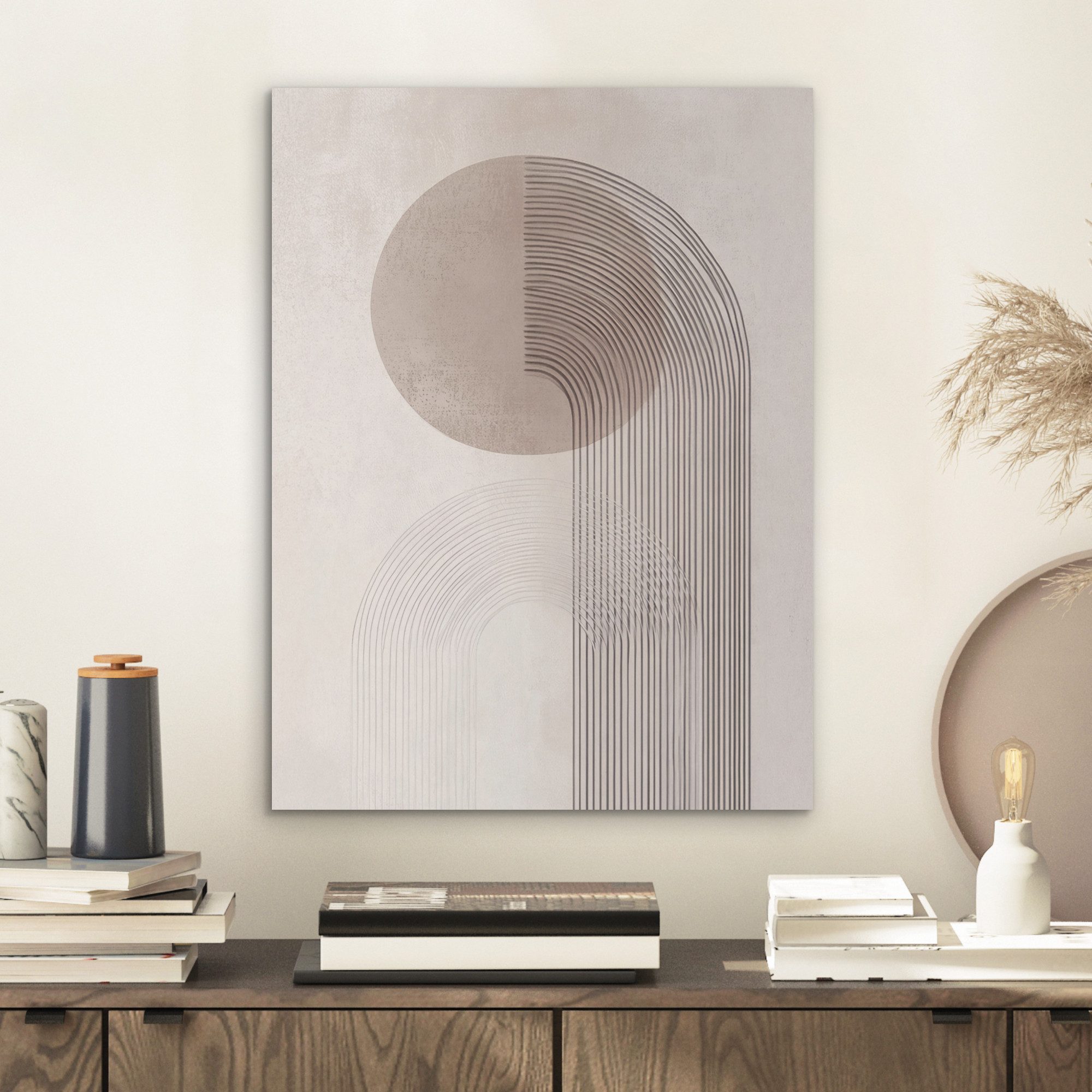 MuchoWow Gemälde Minimalistisch - Kreis - günstig online kaufen