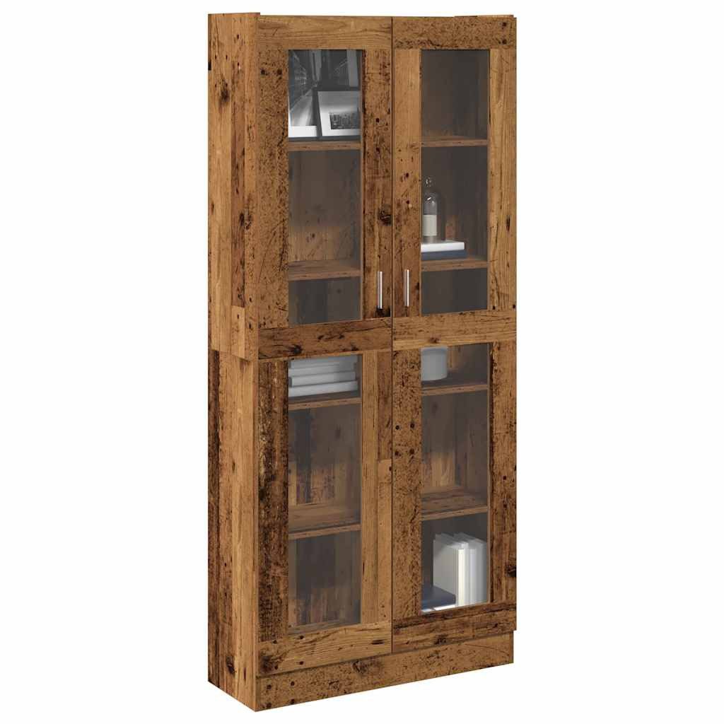 vidaXL Bücherregal Highboard Altholz-Optik 82,5x30,5x185 cm Holzwerkstoff, 1-tlg.