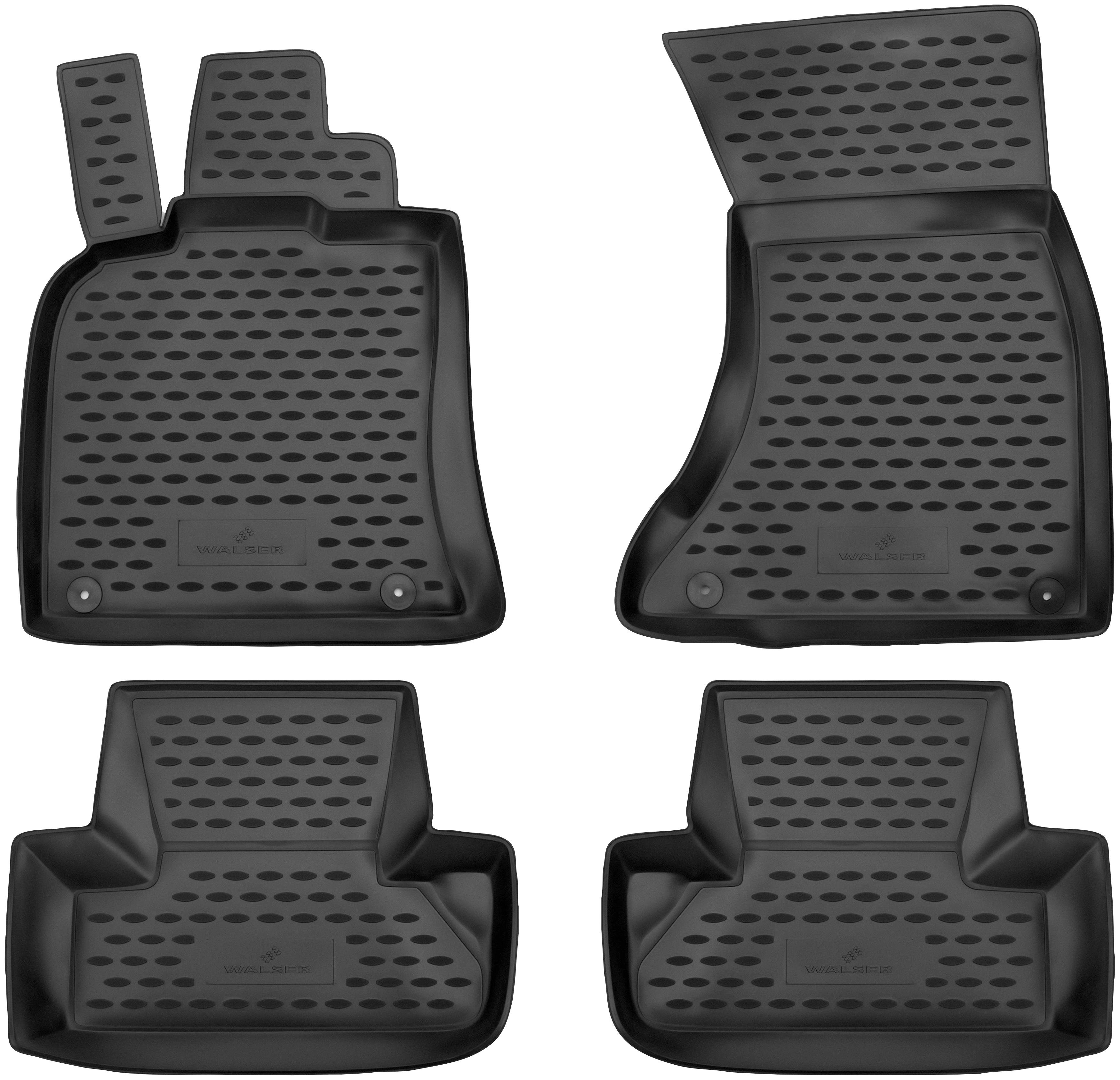 WALSER Passform-Fußmatten XTR (4 St), für Audi Q5 Geländewagen, für Audi Q5  11/2008 - 12/2017