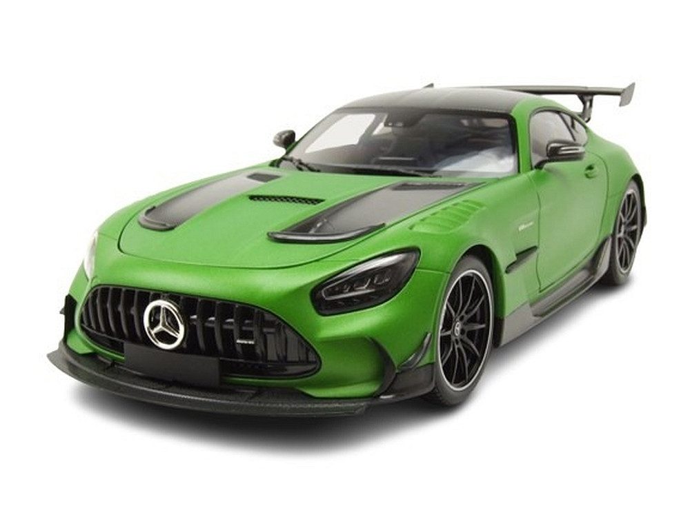 Minichamps Modellauto Mercedes AMG GT Black Series 2021 matt grün metallic, Maßstab 1:18