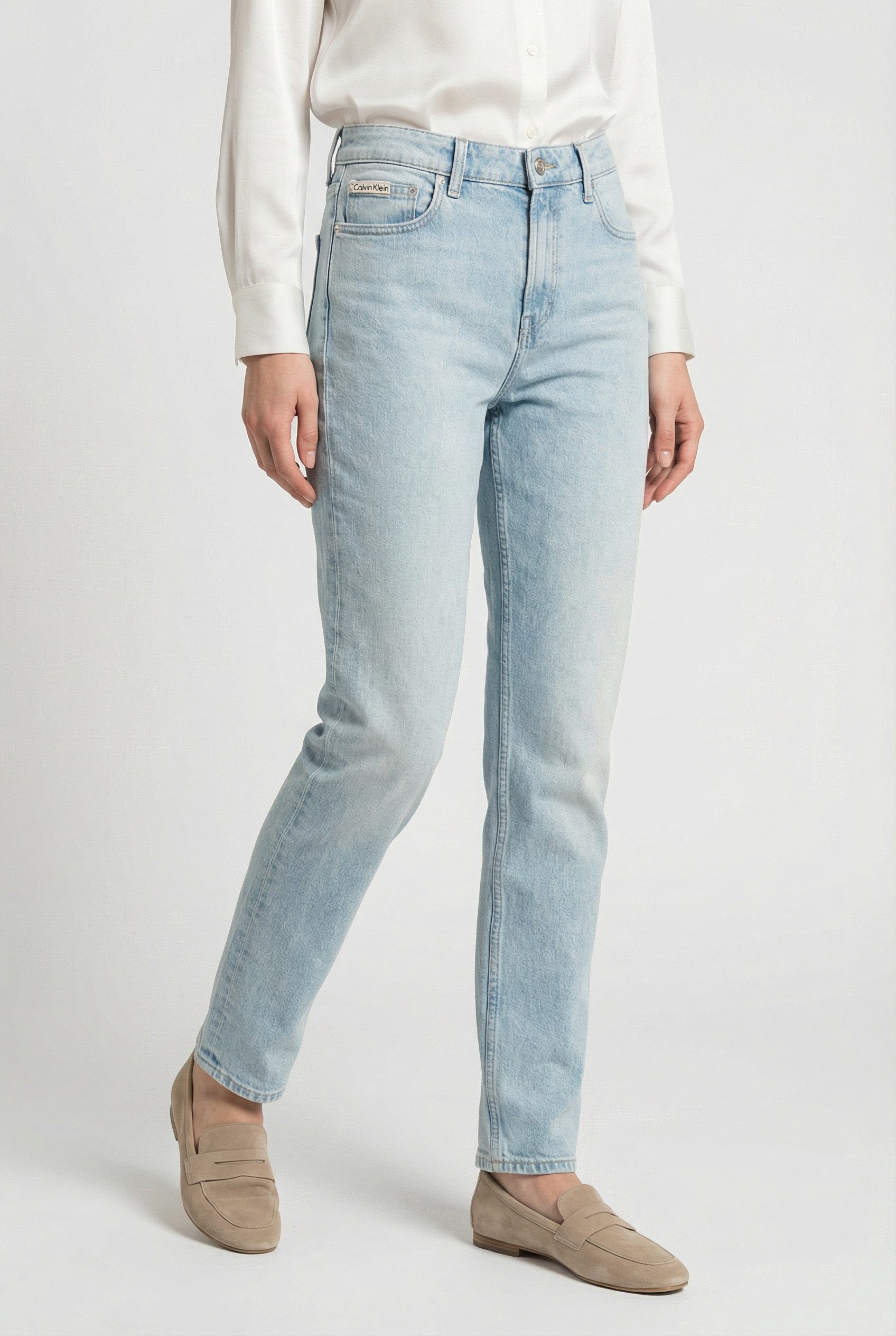 Calvin Klein Jeans Mom-Jeans NEW MOM JEAN Regular fit mit praktischen Taschen