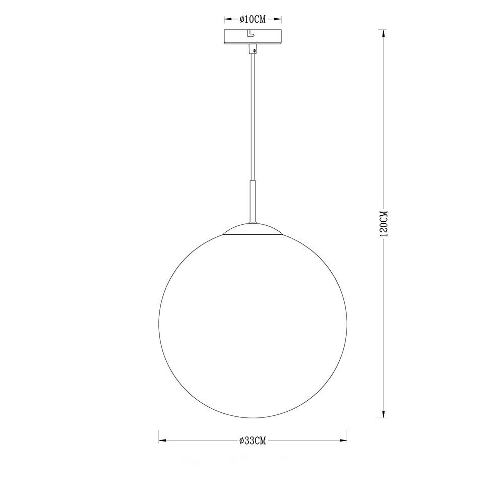 Hänge Strahler nicht Kugelleuchte, Schlaf etc-shop Zimmer Decken inklusive, Leuchtmittel Lampe Glas Kugel Gäste Lampe rauch