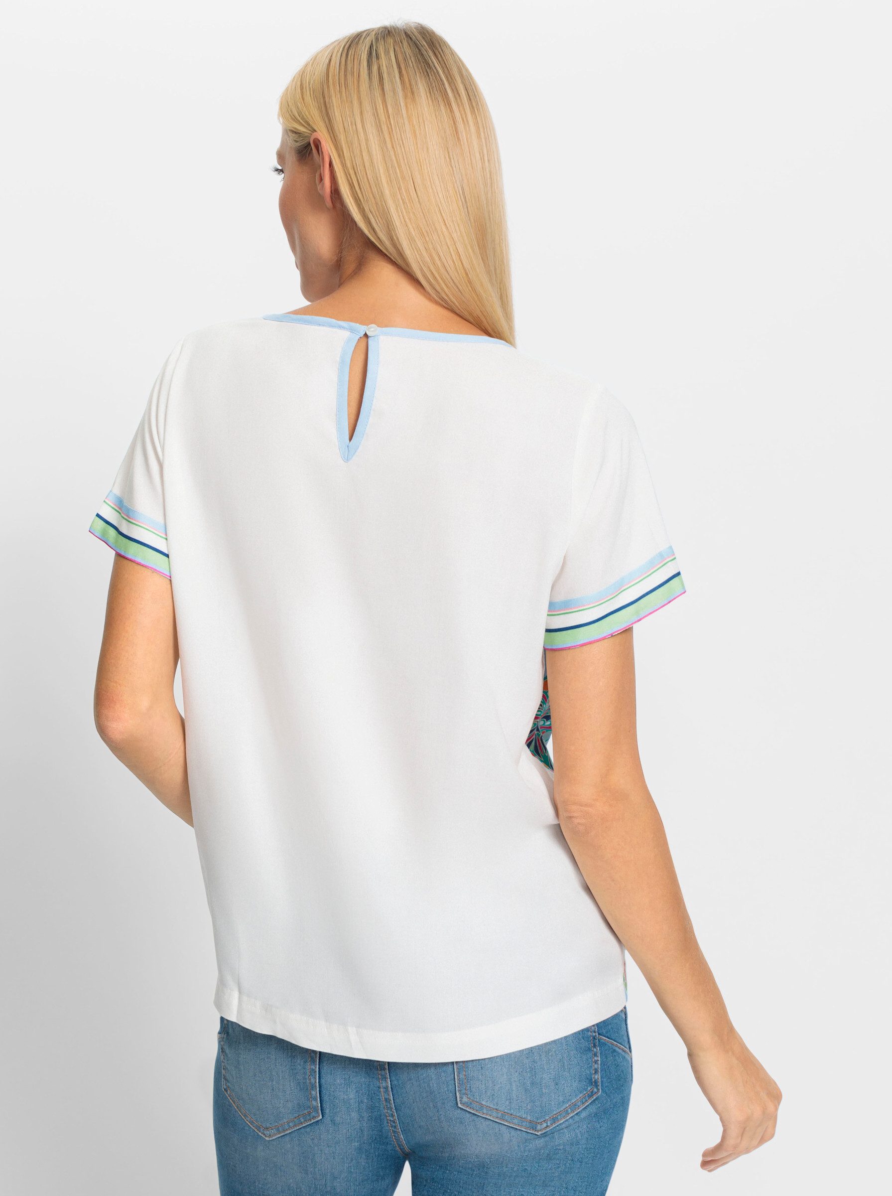 heine Klassische Bluse Druckbluse Kurzarm günstig online kaufen