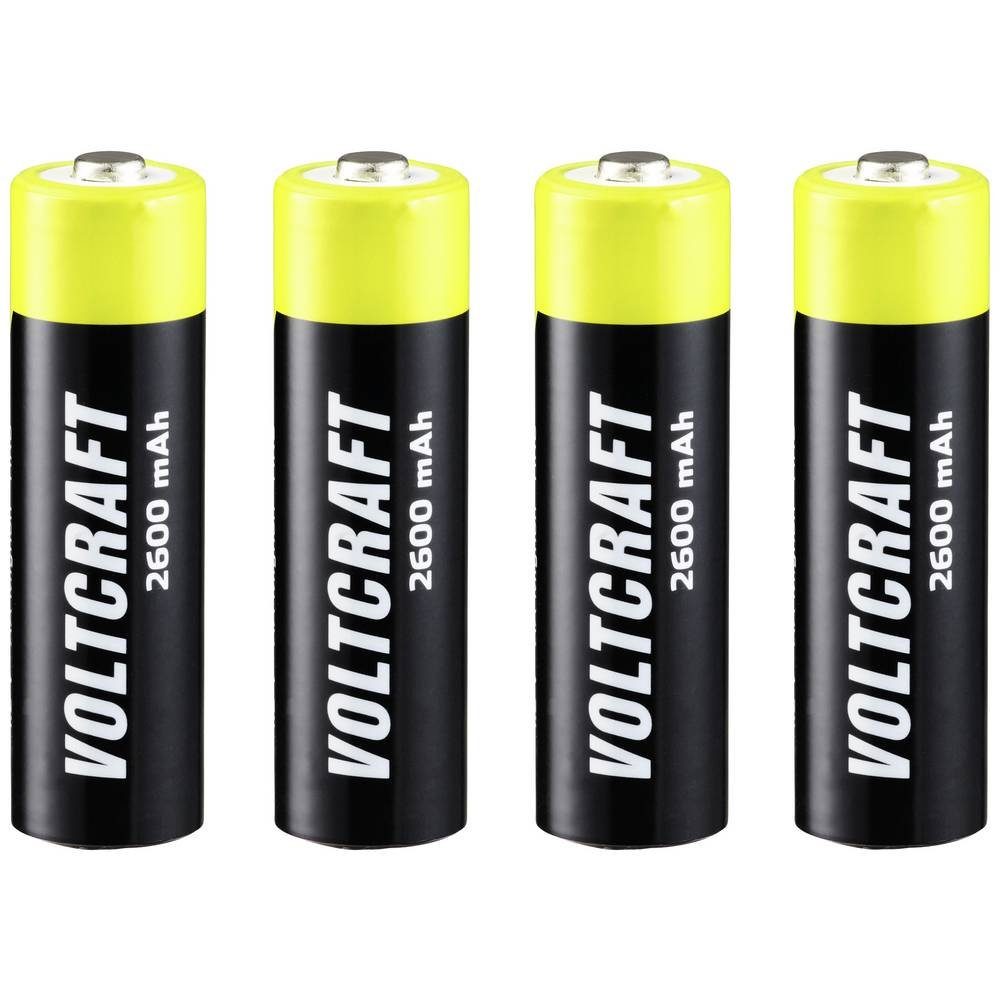 VOLTCRAFT NiMH Mignon-Akkus 2600 mAh, 4er Akku