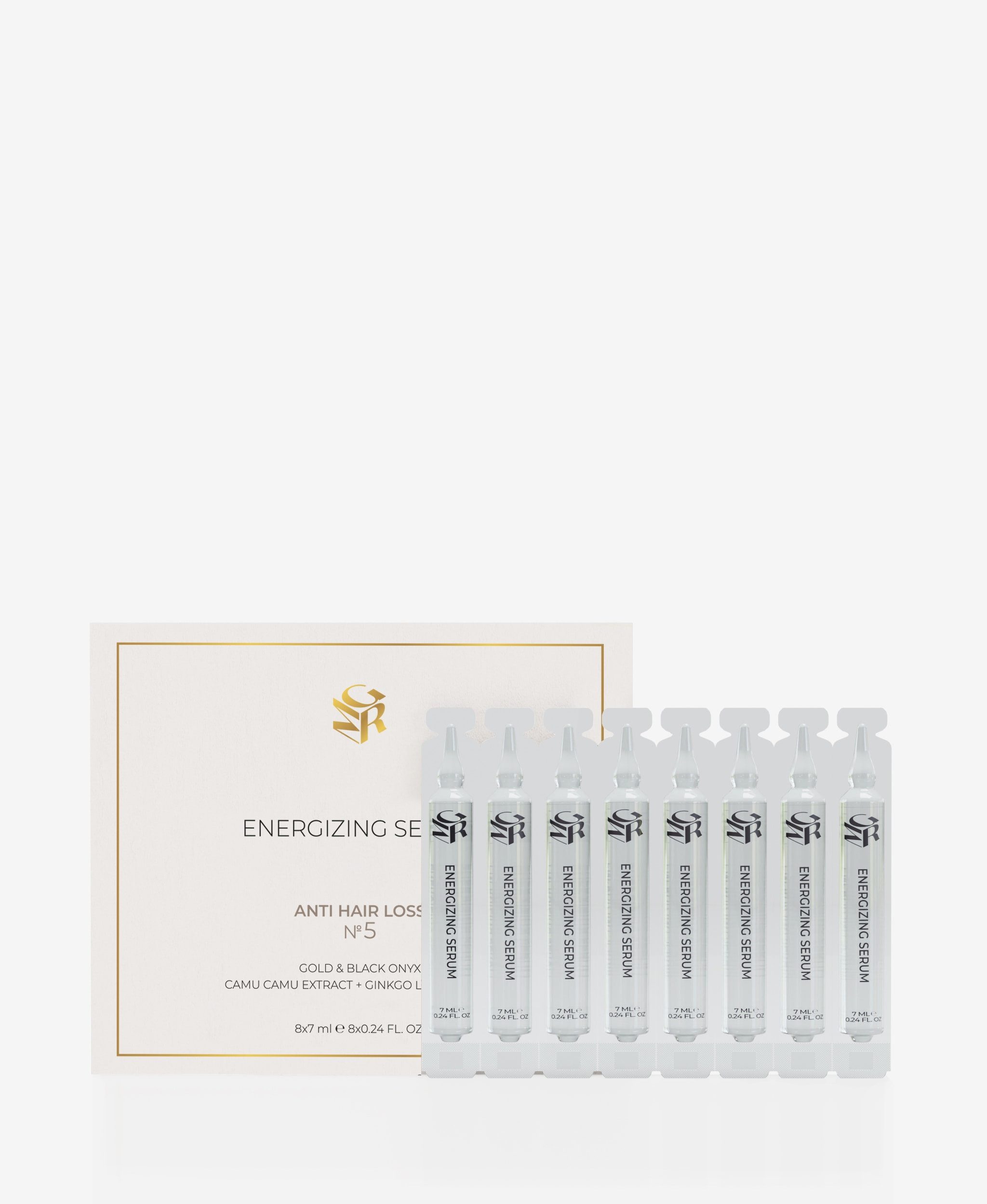 GLAMIRA Haarkur Belebendes Serum, Packung, 8-tlg., 8x7 ml Ampullen, Anti-Haarausfall-Wirkung, stärkend