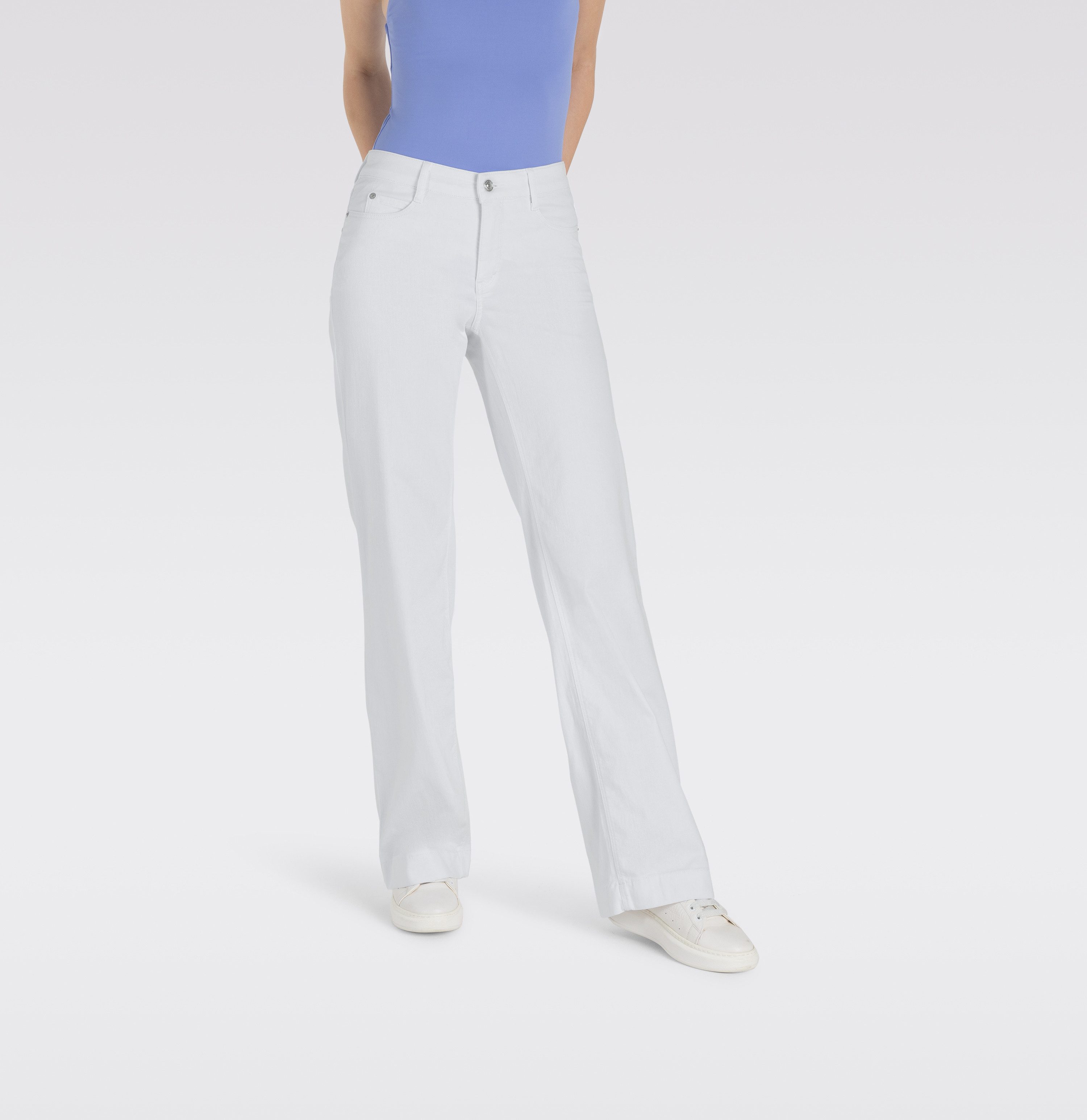 MAC Stretch-Jeans MAC DREAM WIDE white denim 5441-90-0351L D010 - WONDERLIGHT