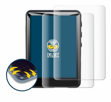 BROTECT Full-Screen Schutzfolie für Zaqe MP3 Player M4 (64GB 2,4), Displayschutzfolie, 2 Stück, 3D Curved klar