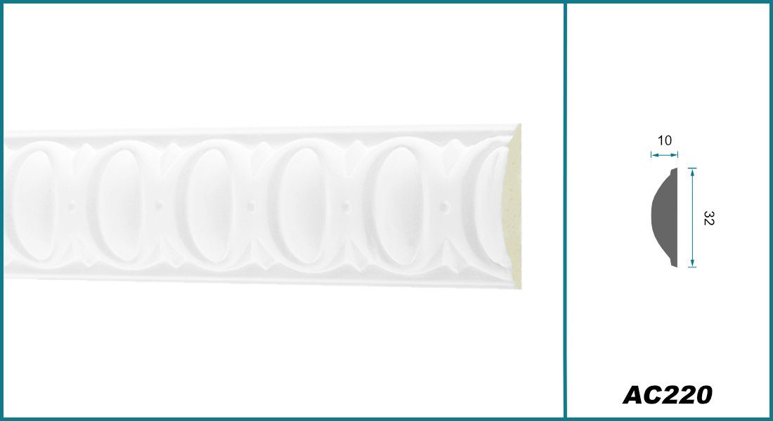 Hexim Perfect Stuckleiste AC 220, Flachprofile günstig online kaufen