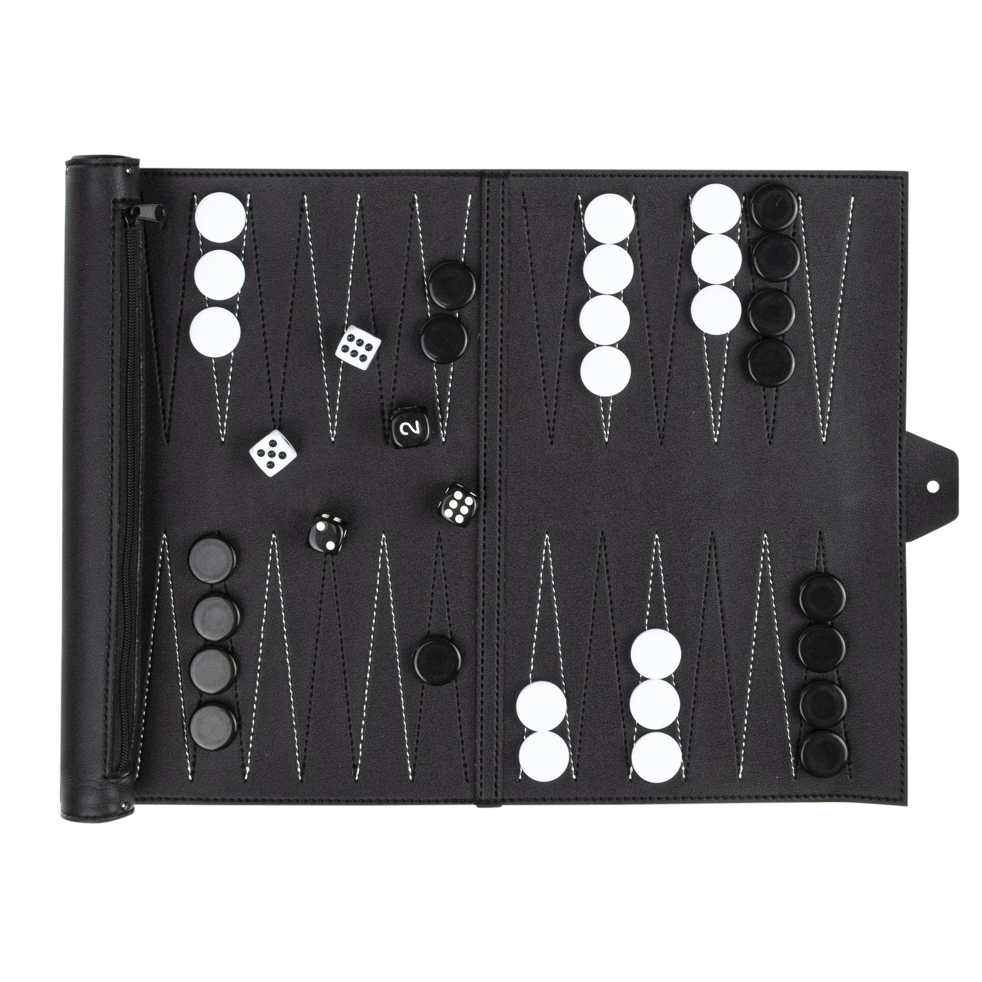 Reisespiel Gravidus Reise-Backgammon Backgammon Reise Kompakt Spiel, Brettspiel