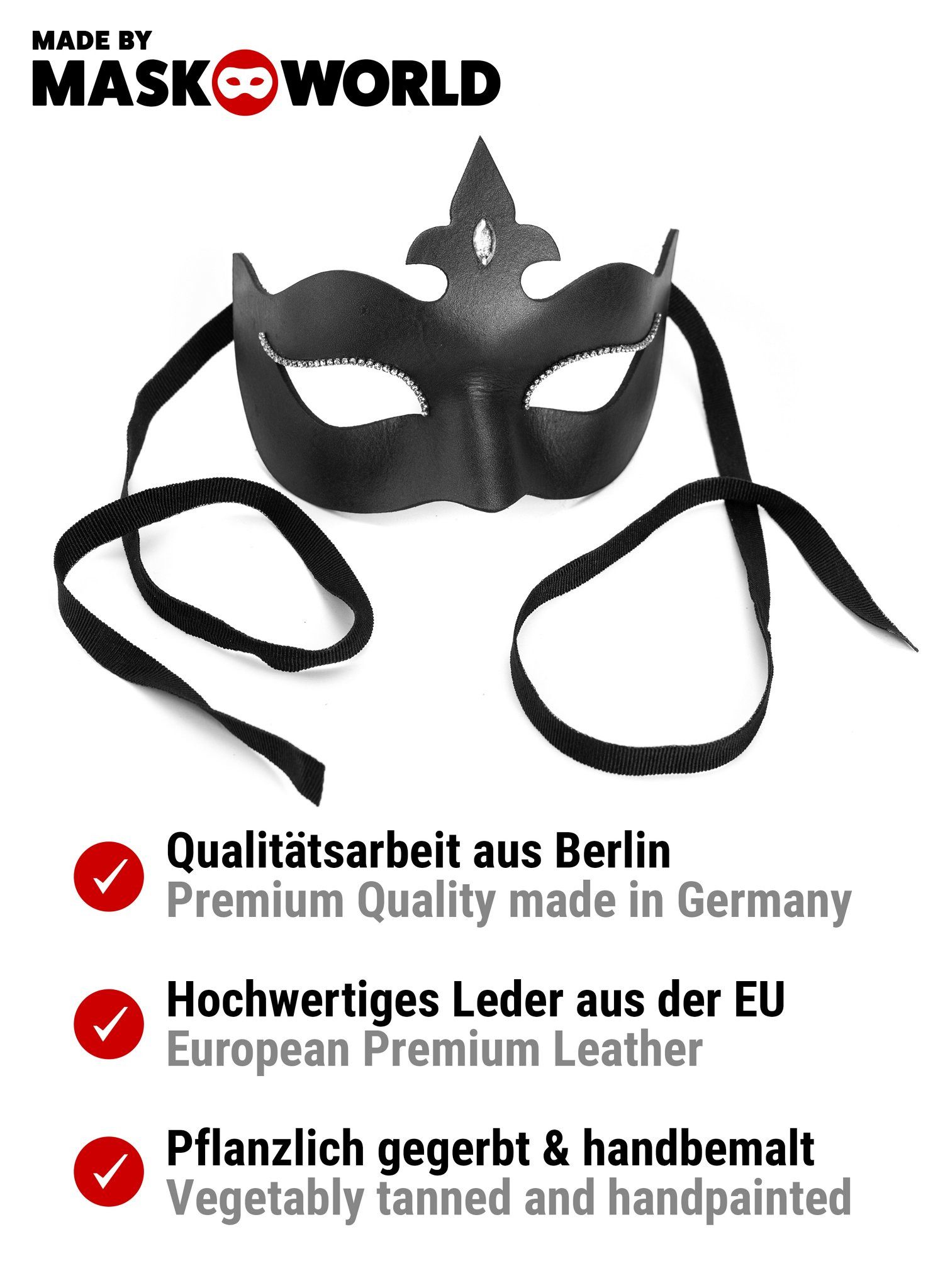Andracor Verkleidungsmaske Colombina Stella, Wer als Black Swan zu Halloween gehen möchte ohne sich zu schminken
