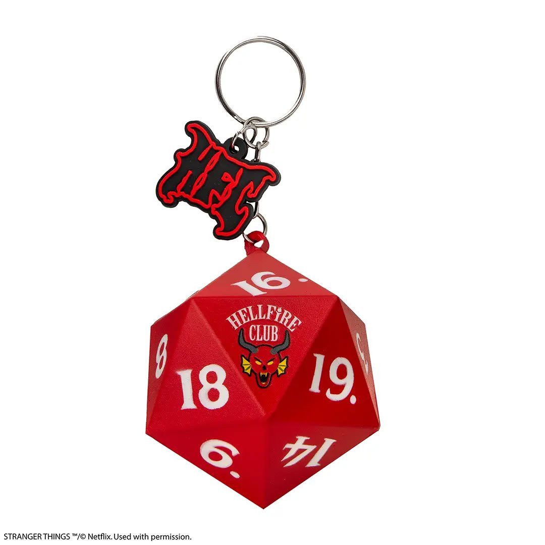 Cinereplicas Schlüsselanhänger Stranger Things Hellfire Club Würfel Squishy Schlüsselanhänger