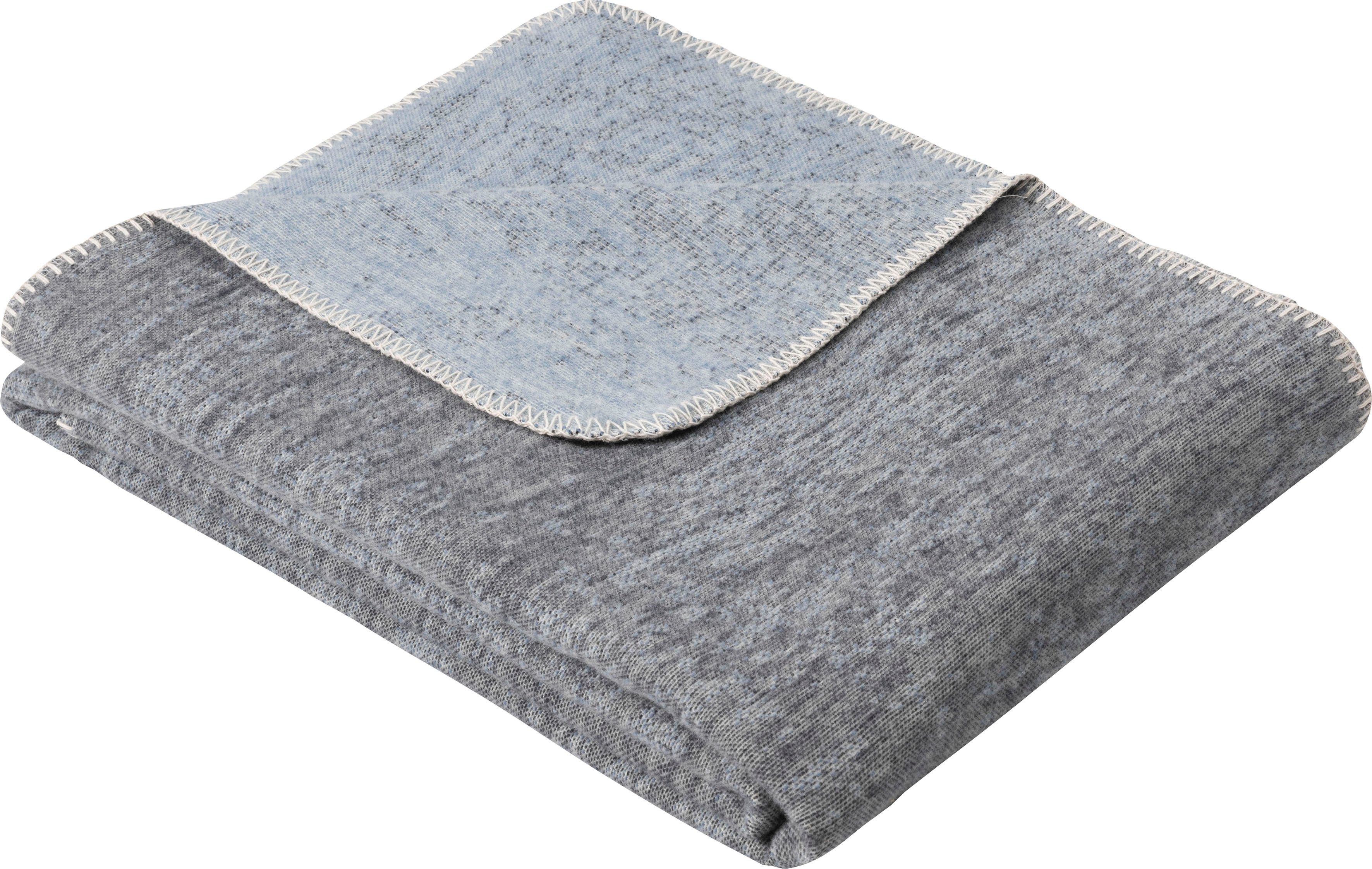 Wolldecke »Jacquard Decke Rom«, IBENA, nachhaltig aus Bio-Baumwolle,  Kuscheldecke