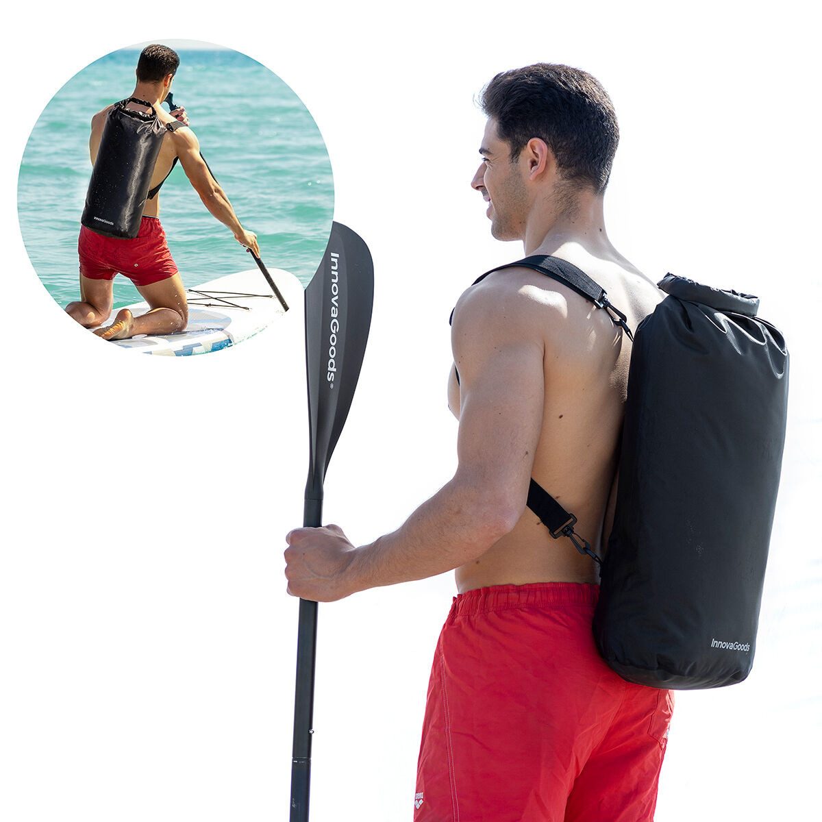 InnovaGoods Rucksack Innovagoods Wasserdichter Sportbeutel Dryhux InnovaGoods 20 L