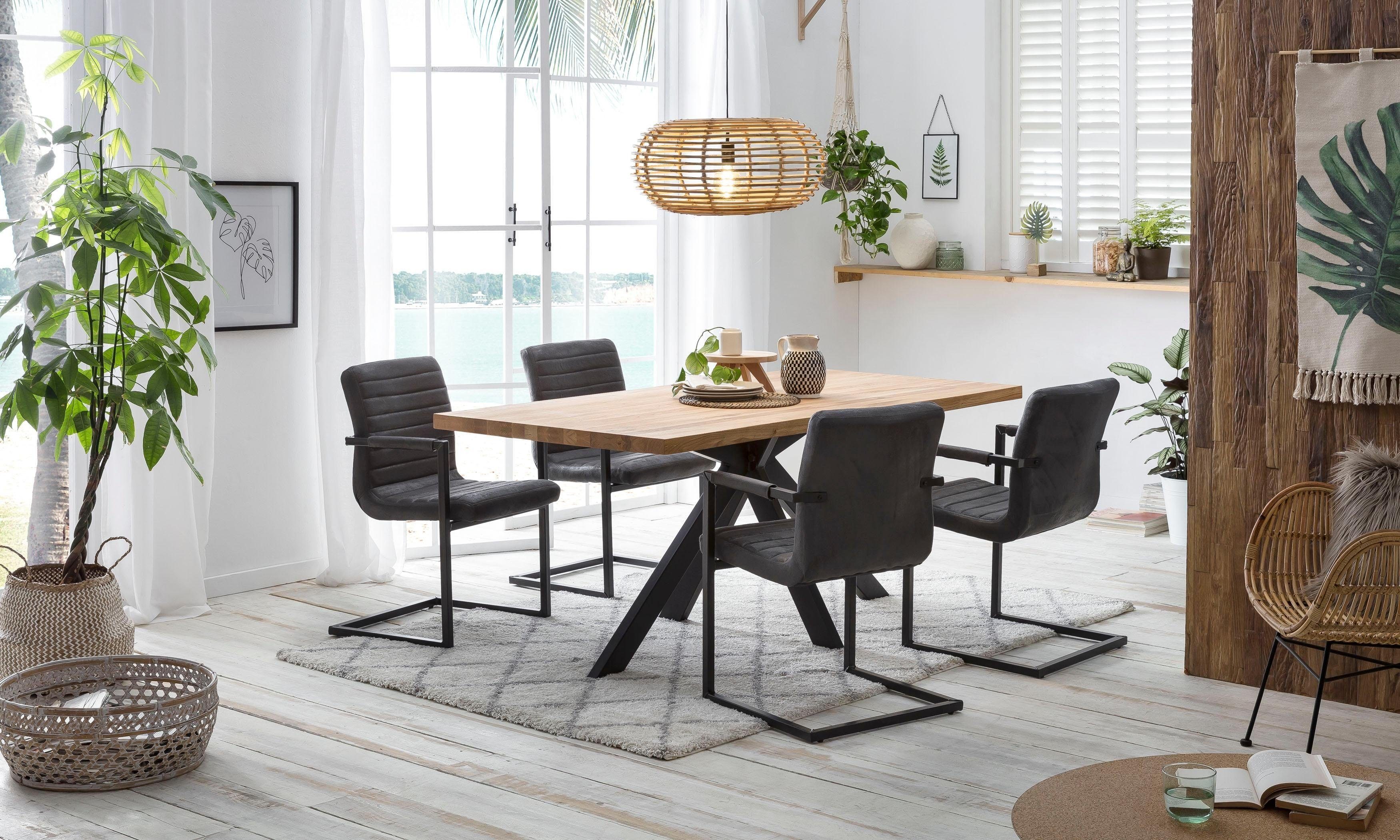 Home affaire Esstisch New York, mit modernem Spider Gestell