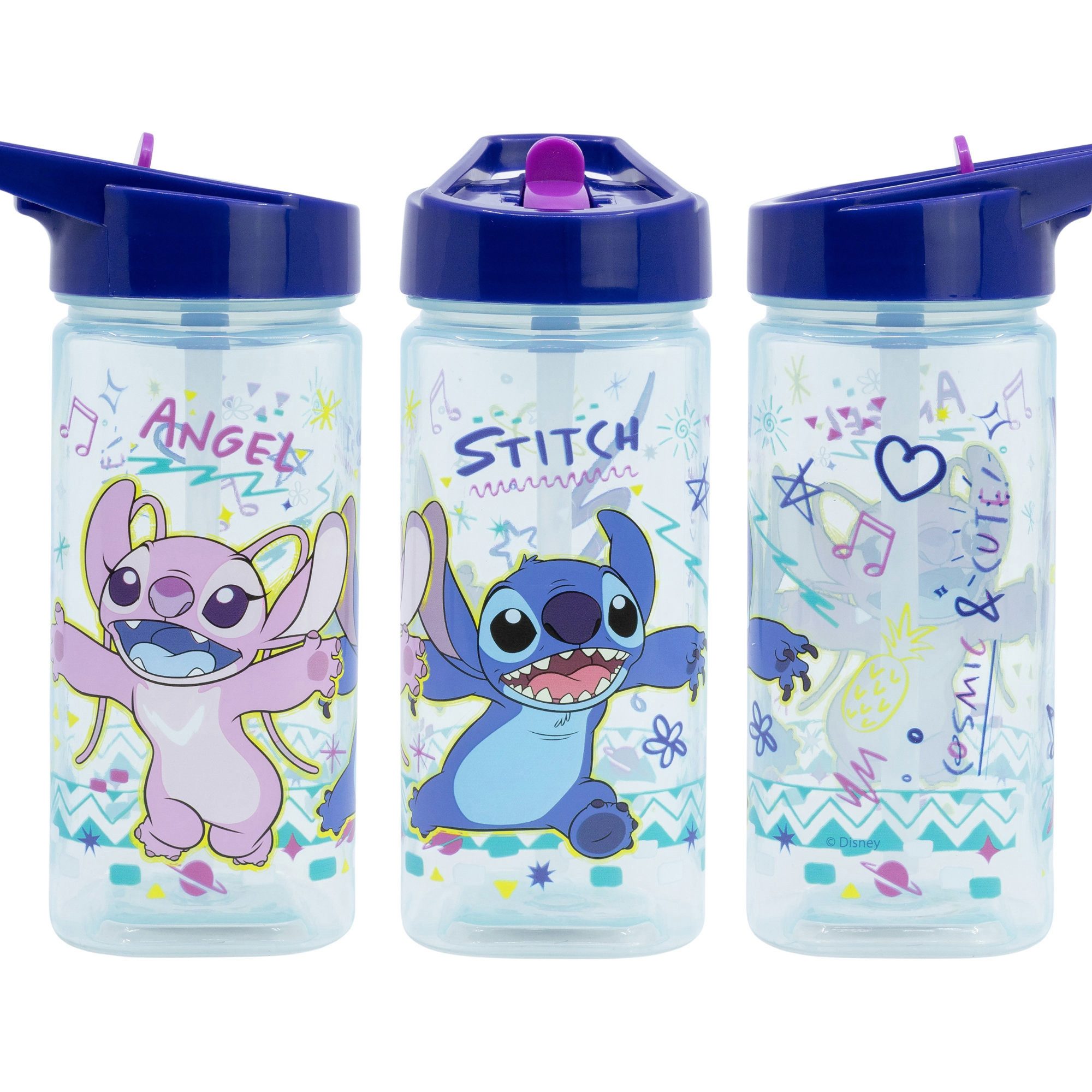 Trinkflasche Disney Stitch Angel Wasserflasche Flasche 510 ml Tragegriff